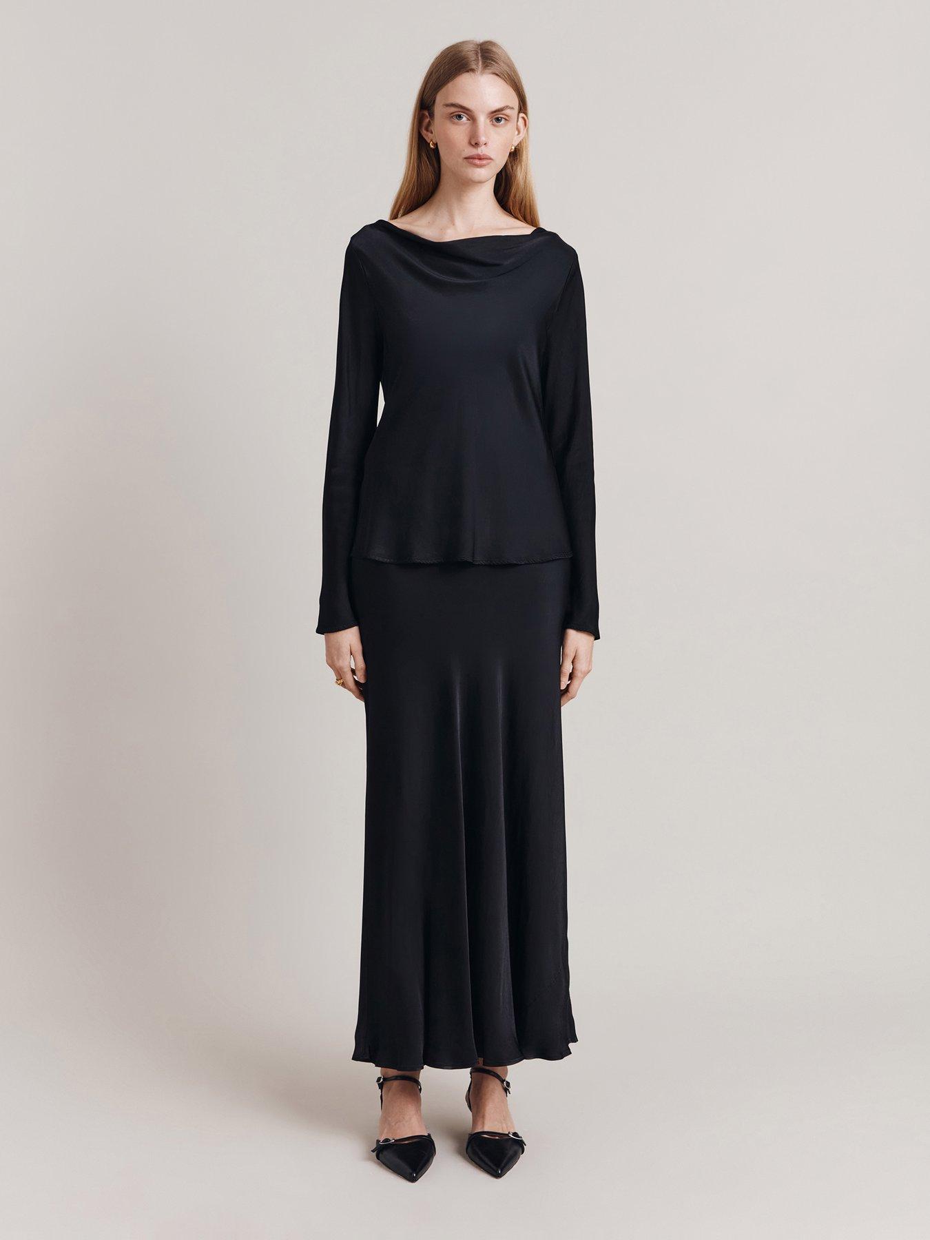 Ghost Isabella Embroidered Georgette Blouse - Black