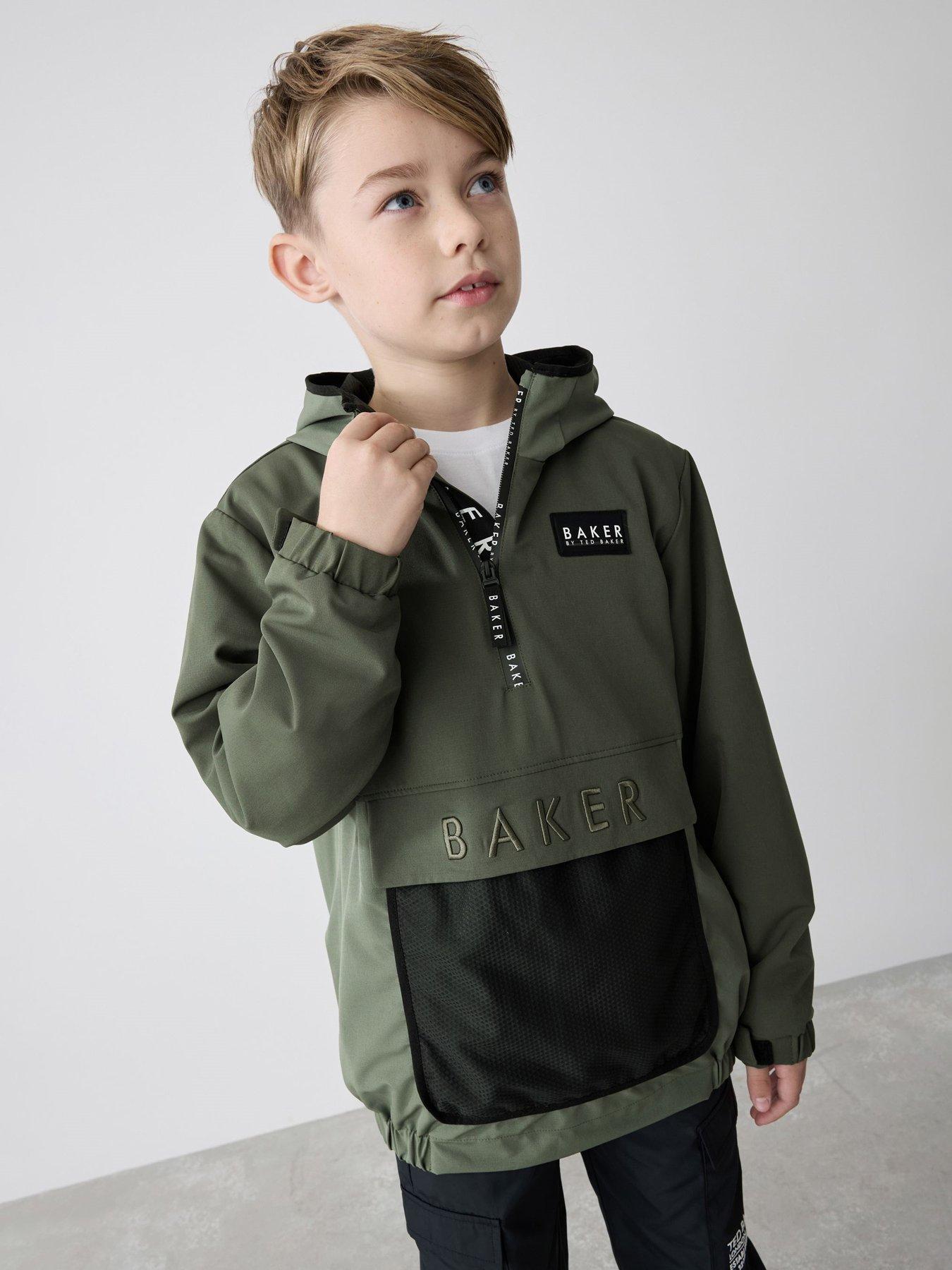 Image of Ted Baker Boys Over The Head Lightweight Jacket - Green