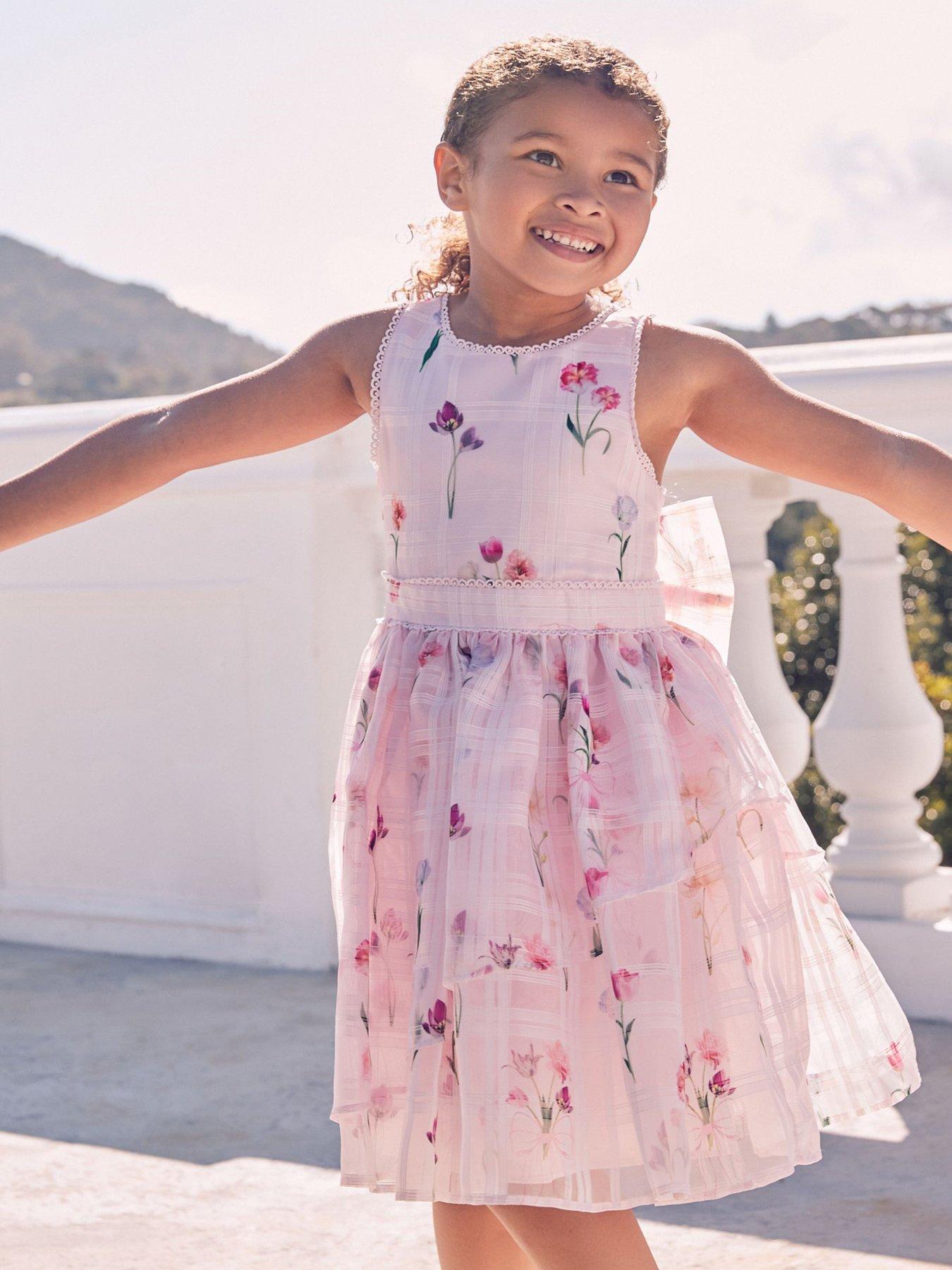 Image 4 of 6 of Ted Baker Bow Dress - Pink