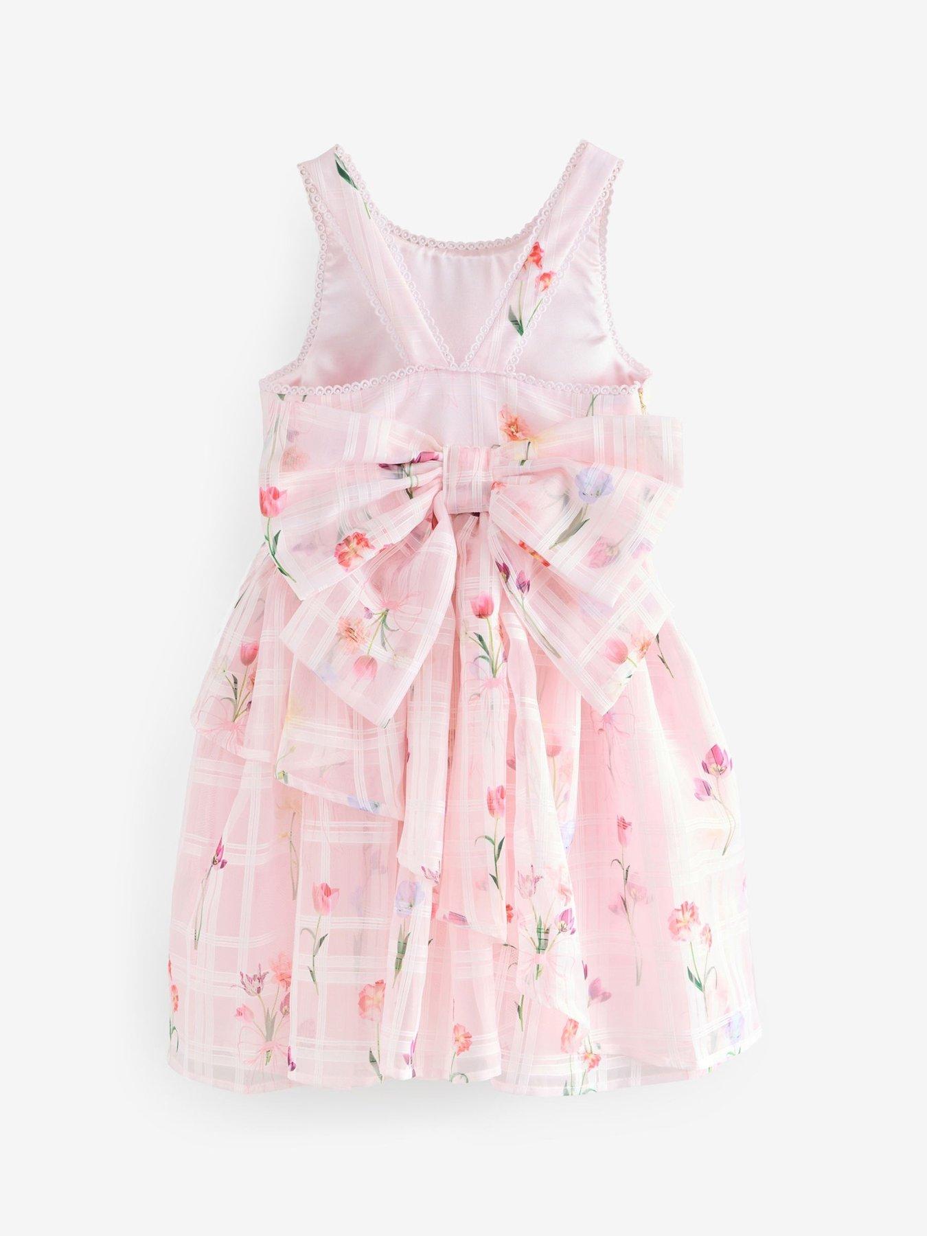 Image 6 of 6 of Ted Baker Bow Dress - Pink