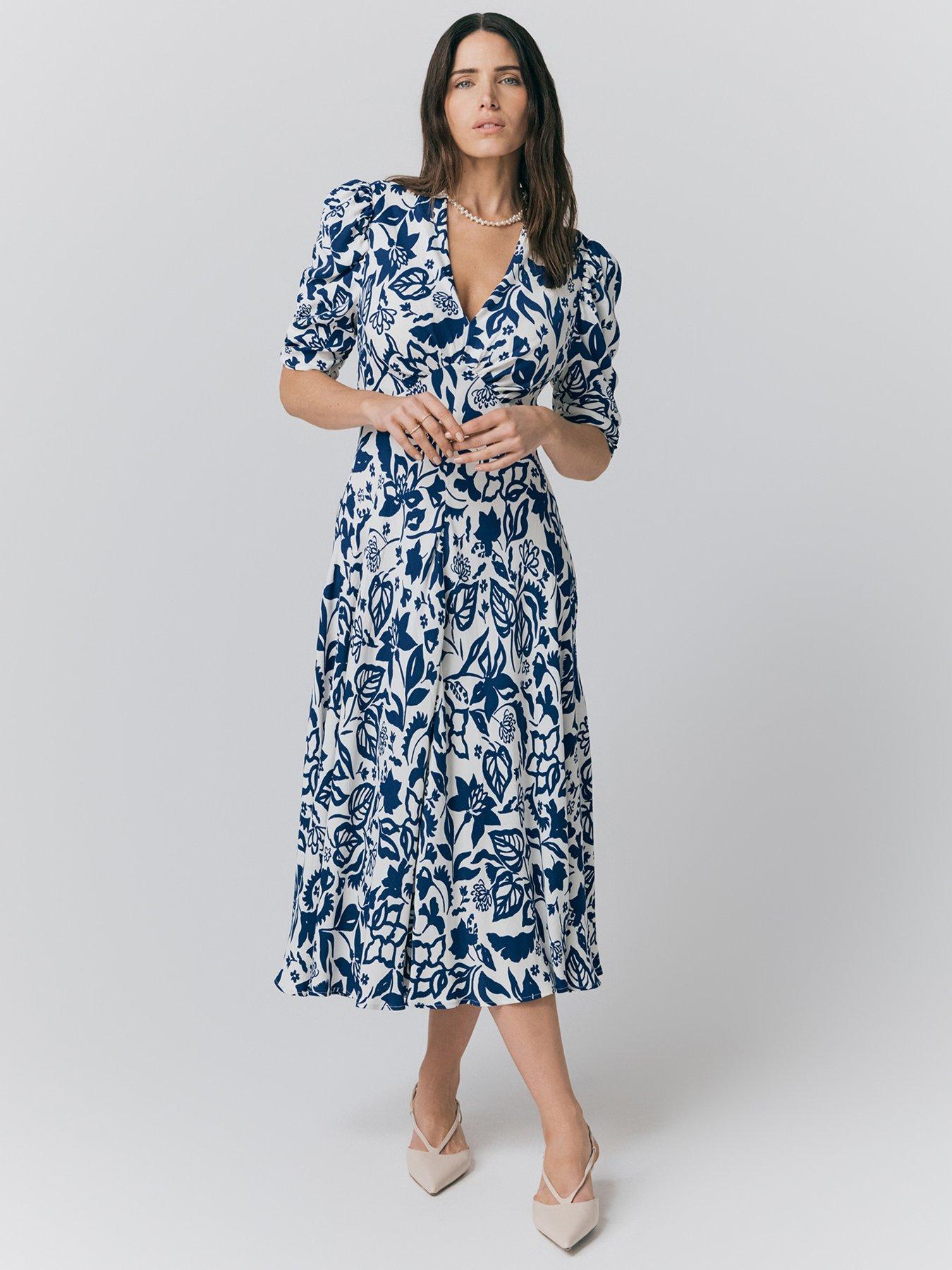 ghost-madi-floral-crepe-midi-tea-dress-navy-abstract-floralfront