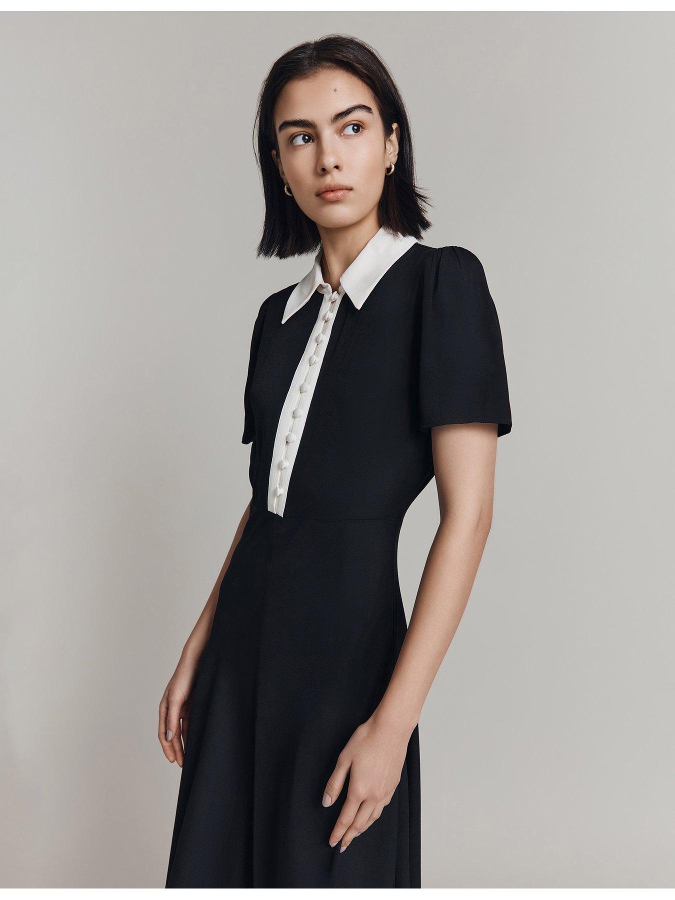 white linen dress for women High Low Linen Dress / White