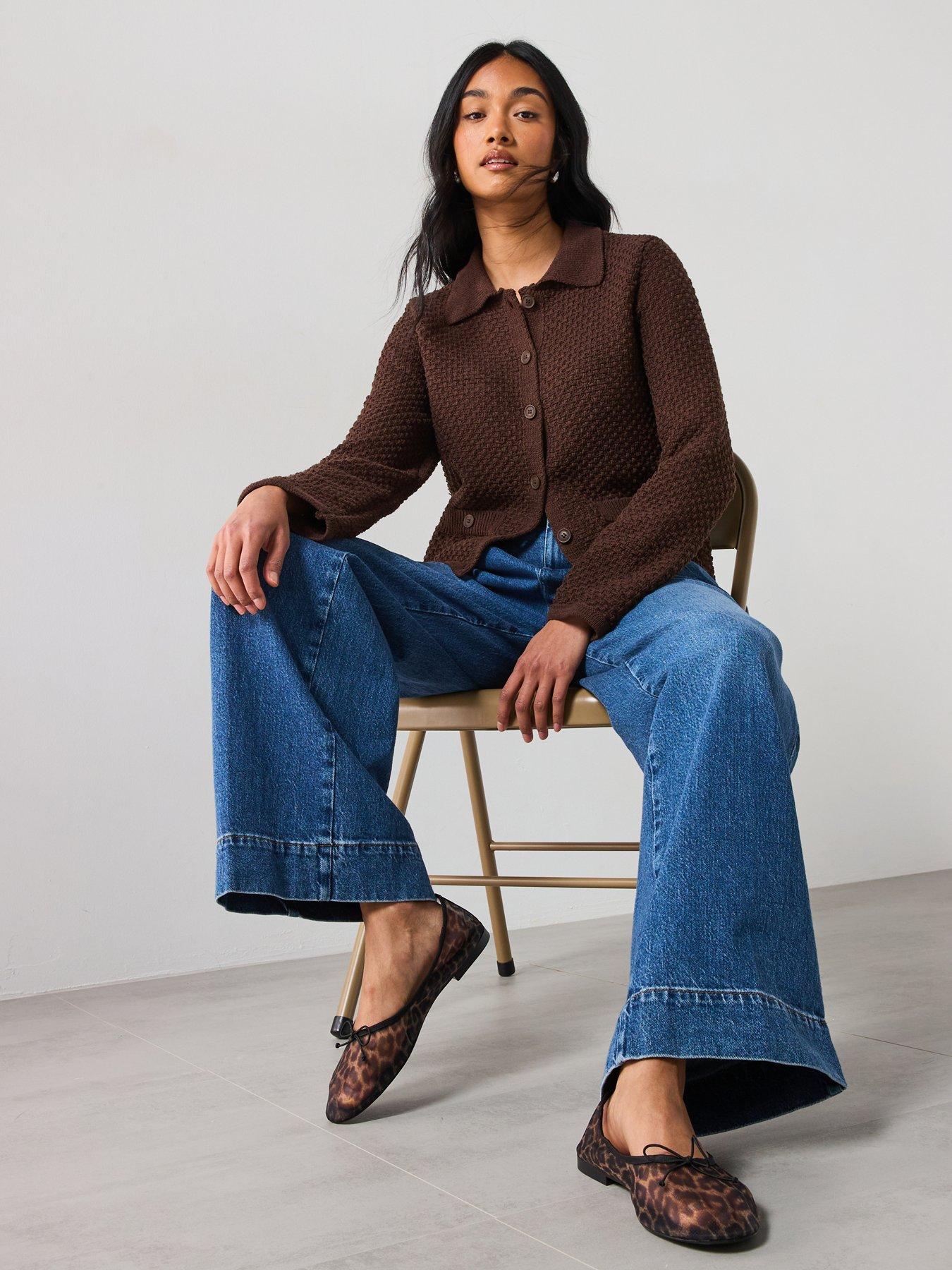 Image 4 of 6 of Mango Polo Neck Knitted Jacket