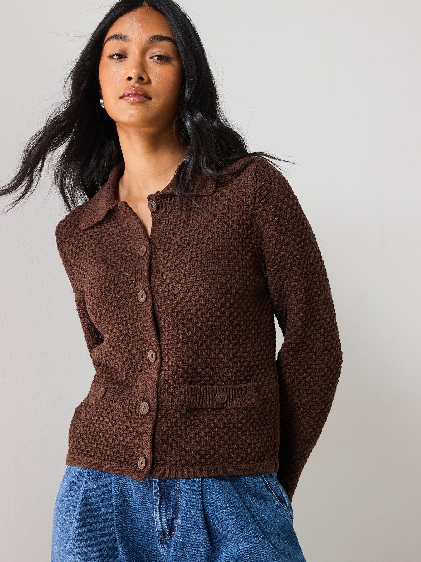 Image 6 of 6 of Mango Polo Neck Knitted Jacket