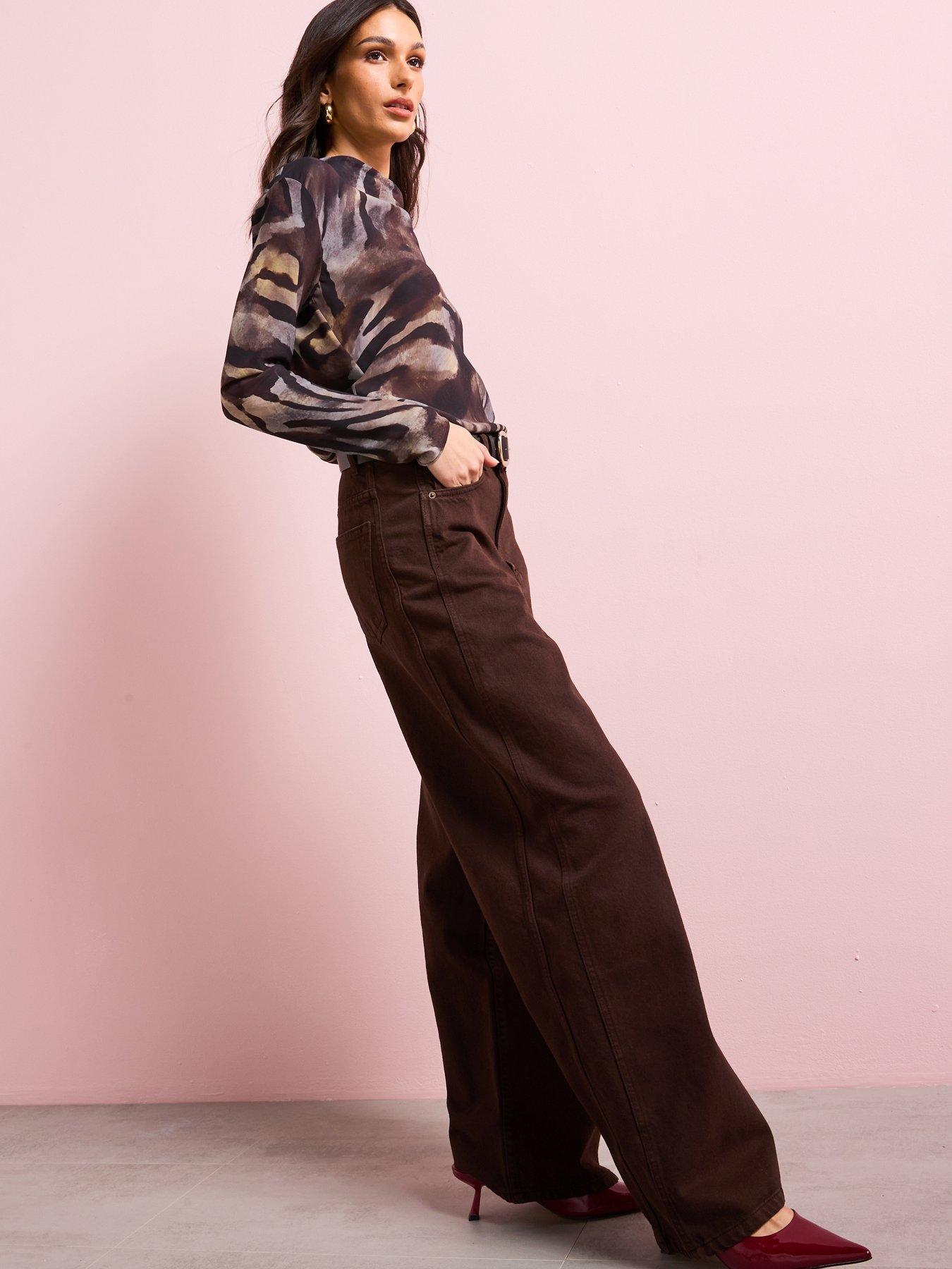 mango-zebra-satin-blouse-browndetail