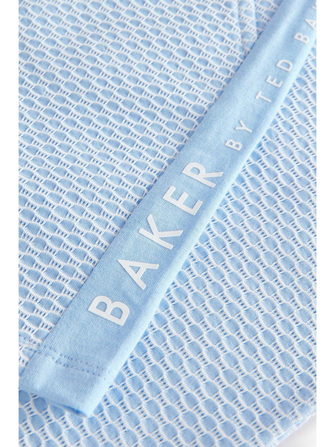 Image 4 of 5 of Ted Baker Polo Top &amp; Short Set - Blue