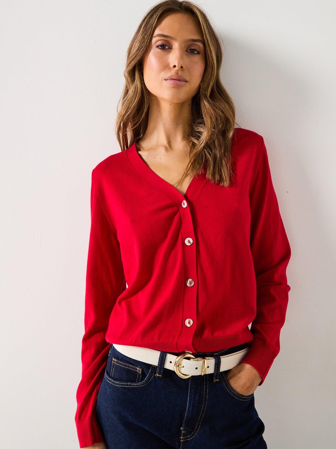 Image of Mango Mulberry Silk Blend Ribbed Cardigan