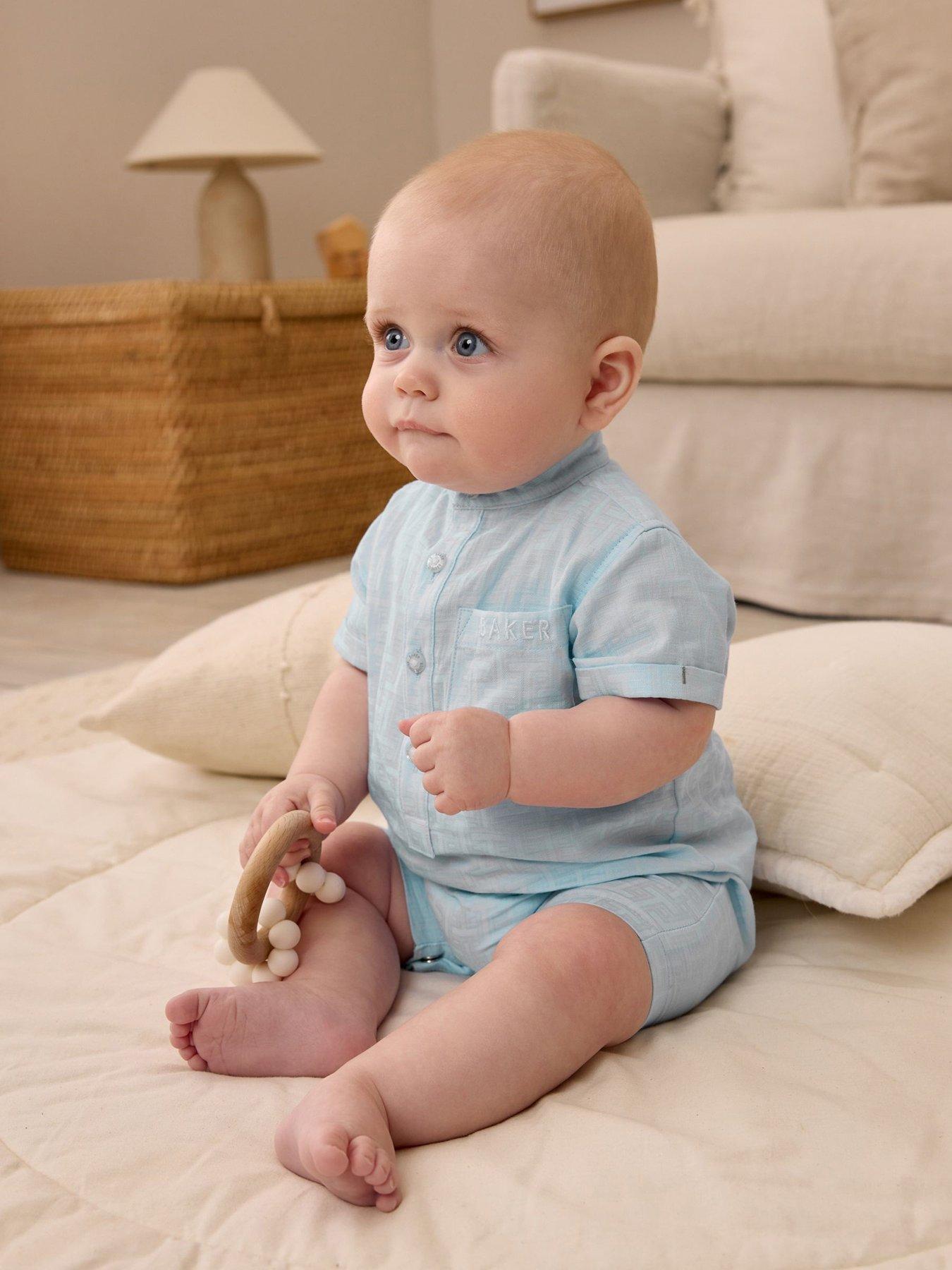 Image 1 of 6 of Ted Baker Baby Romper - Blue