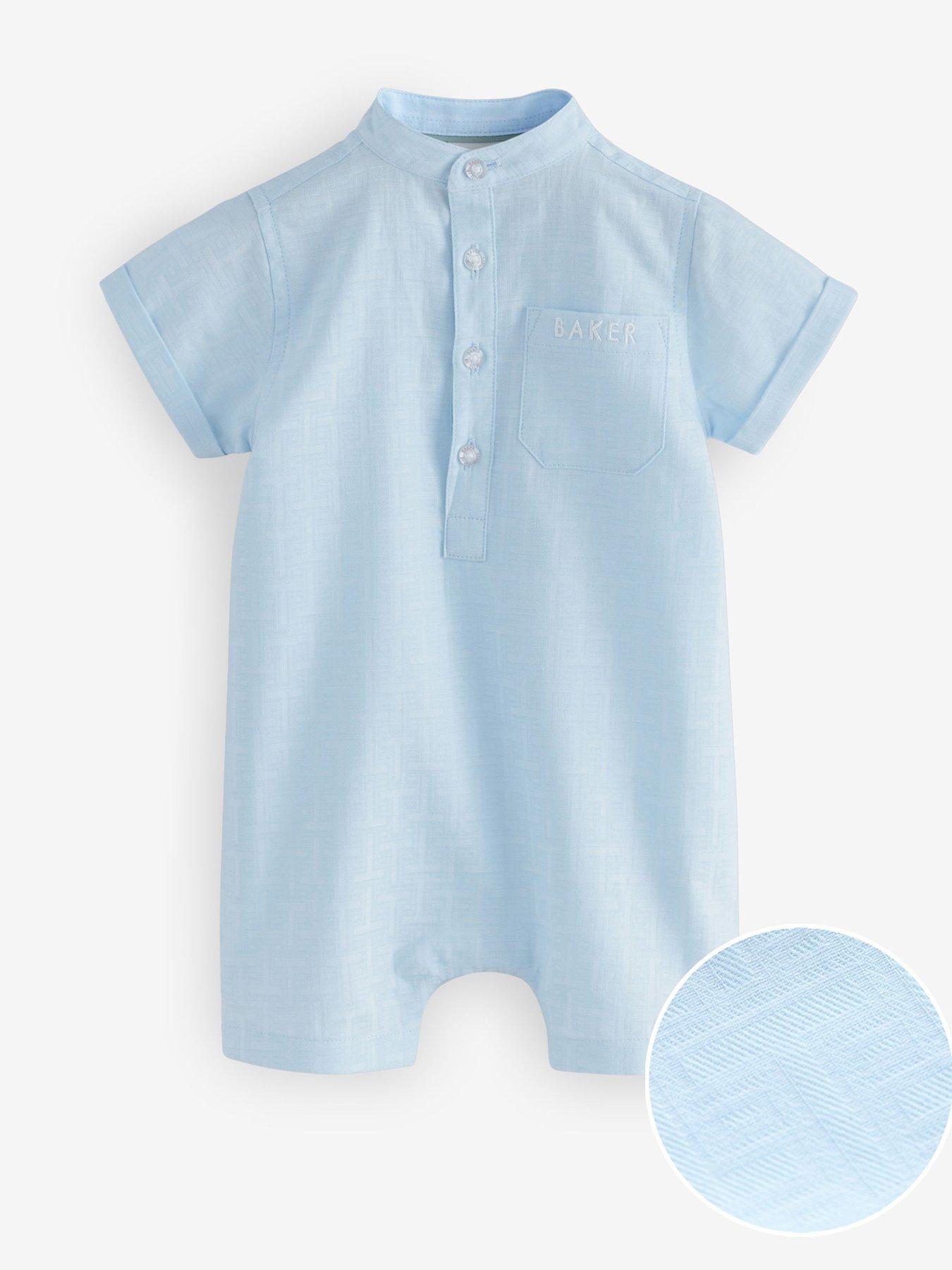 Image 4 of 6 of Ted Baker Baby Romper - Blue