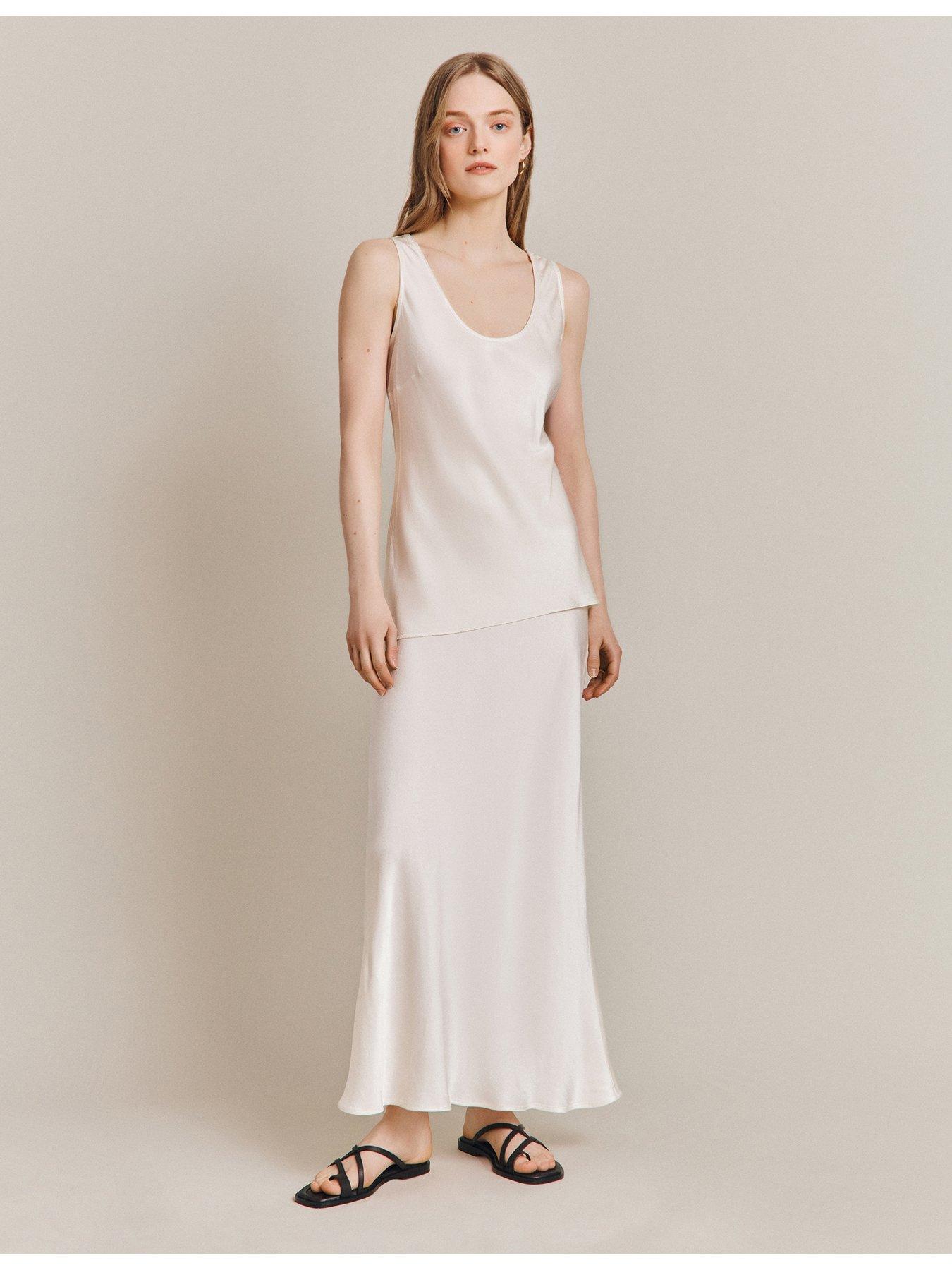 ghost-margot-satin-sleeveless-vest-top-ivoryoutfit