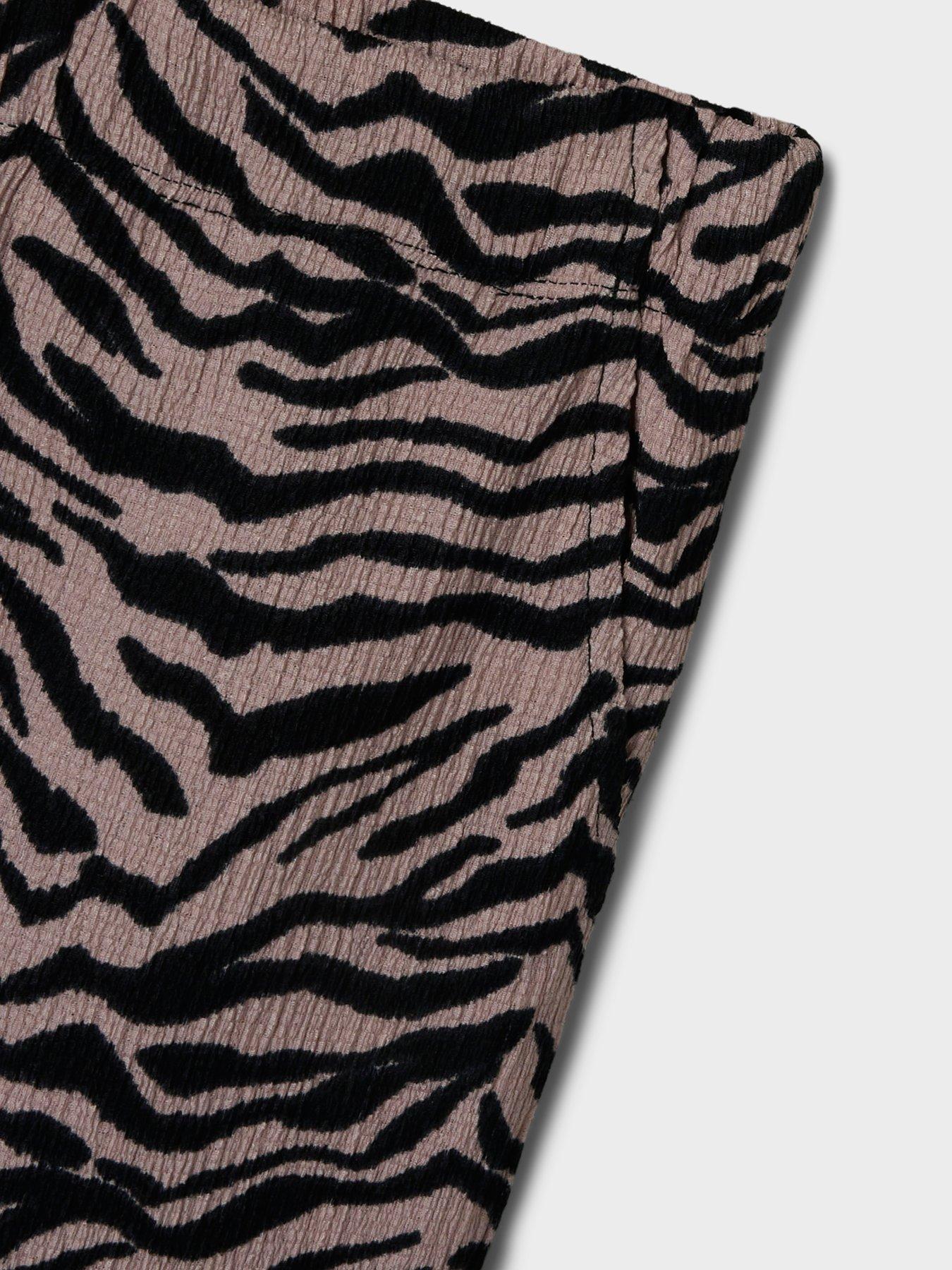 Image 5 of 5 of Name It Girls Zebra Print Trousers - Burnished Lilac
