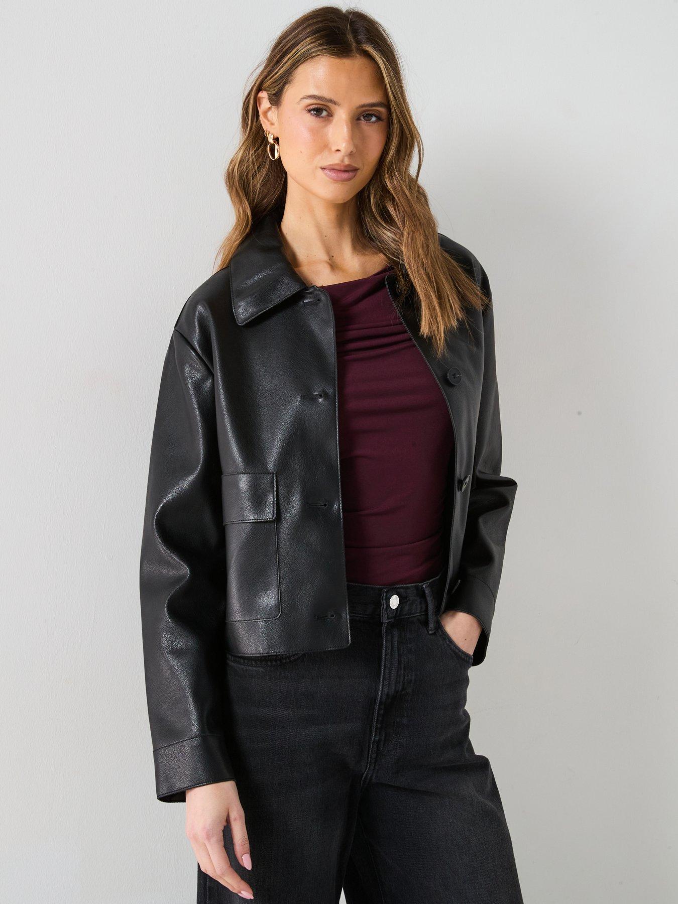 mango-leather-effect-jacket-with-pockets