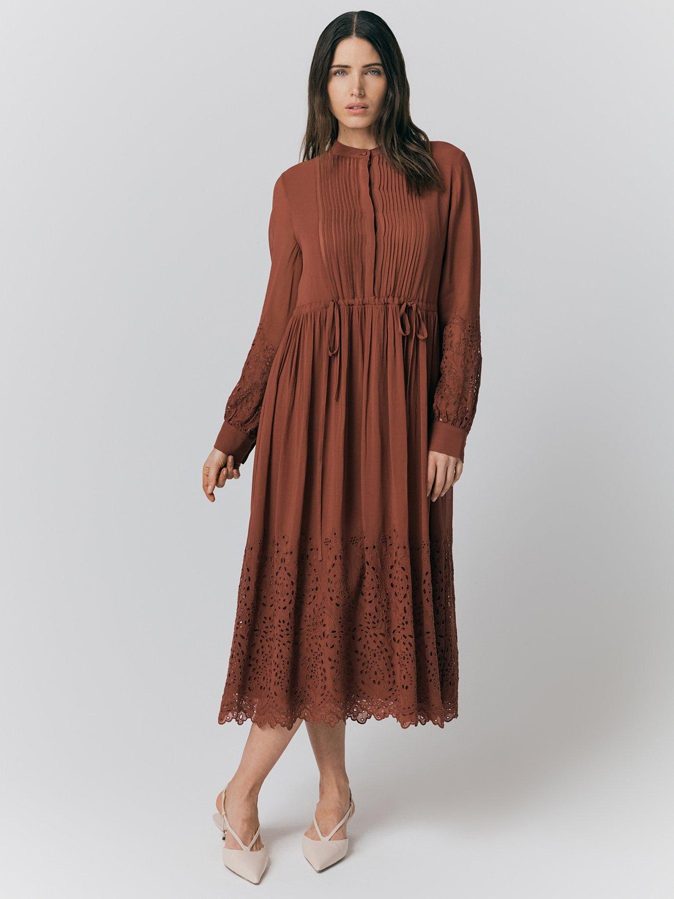 ghost-millie-cutwork-embroidered-georgette-dress-rustfront