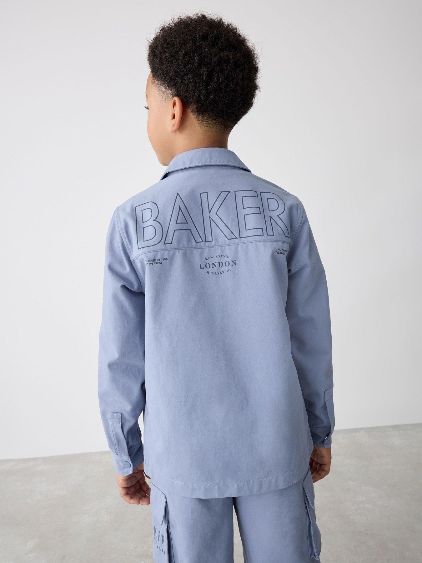 Image 2 of 6 of Ted Baker Boys Shacket & Tshirt Set - Blue