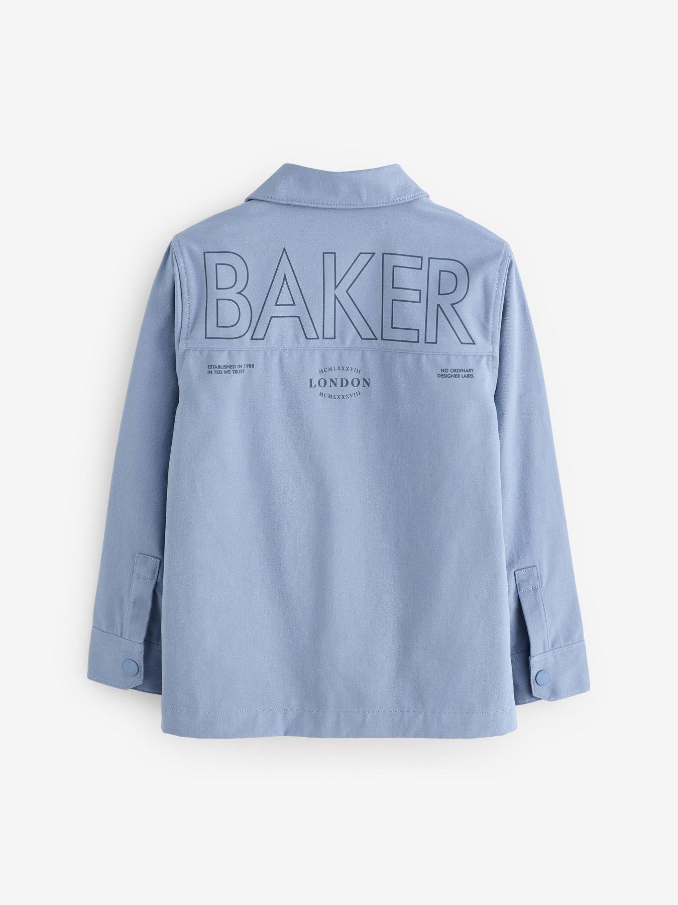 Image 6 of 6 of Ted Baker Boys Shacket & Tshirt Set - Blue