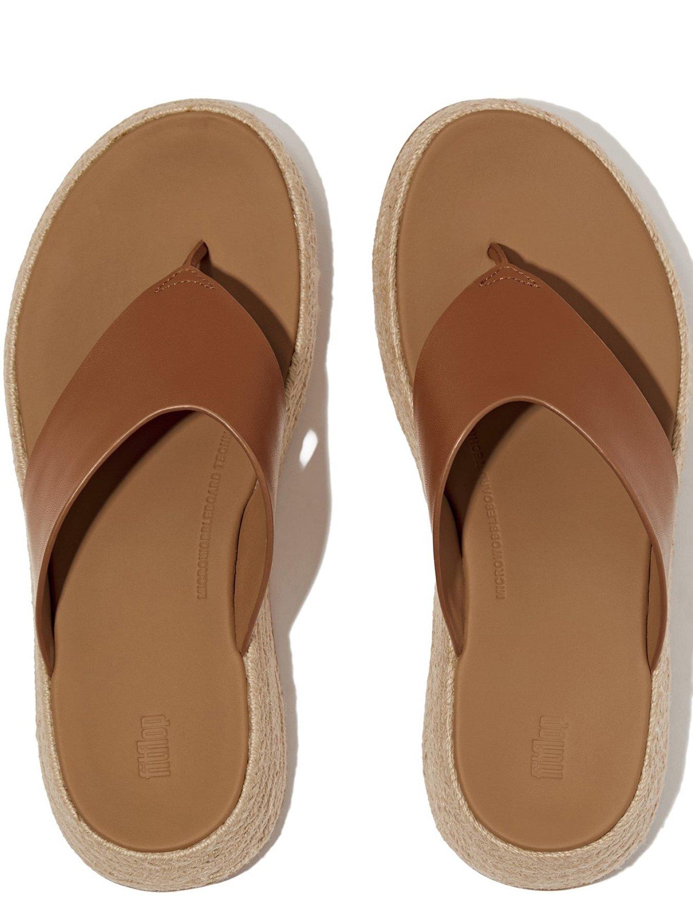 Image 3 of 5 of FitFlop F-mode Toe Post Espadrille - Deep Tan