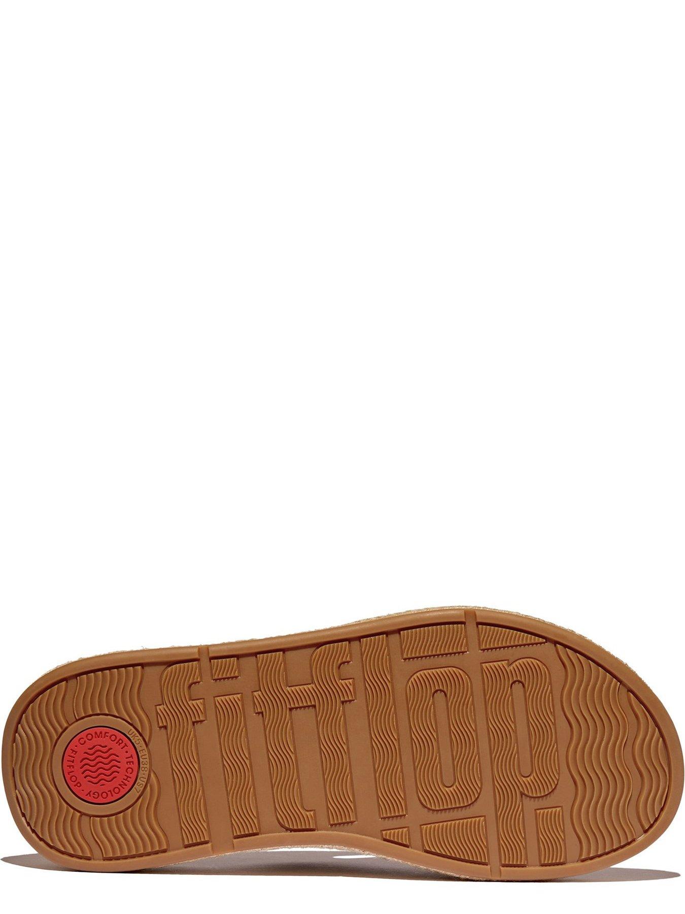 Image 4 of 5 of FitFlop F-mode Toe Post Espadrille - Platino