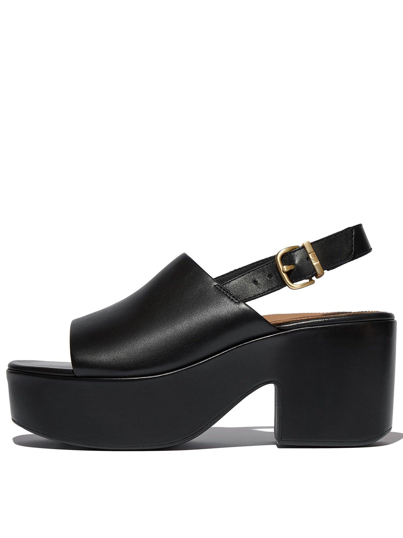 FitFlop Platfforms Heel Sandal - Black