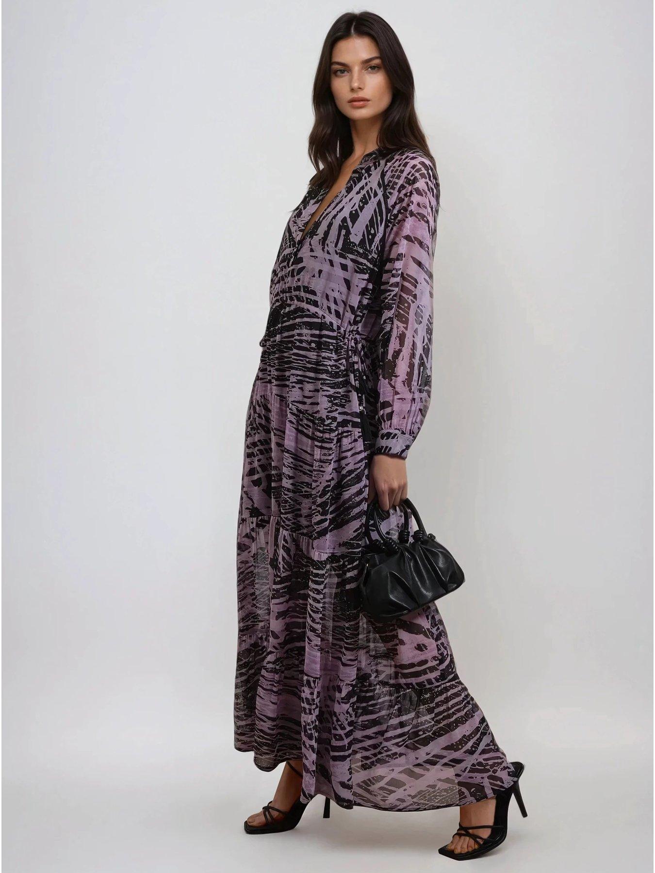 religion-callisto-tiered-maxi-dress-purple