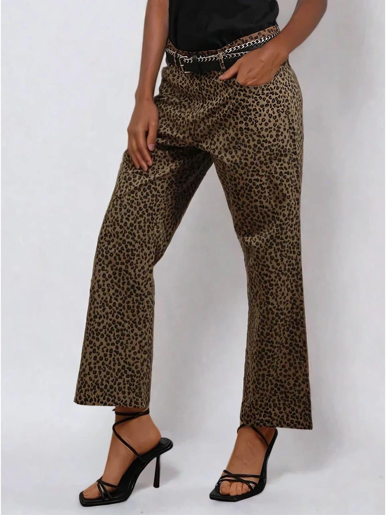 Religion Maeva Leopard Print Trousers - Beige
