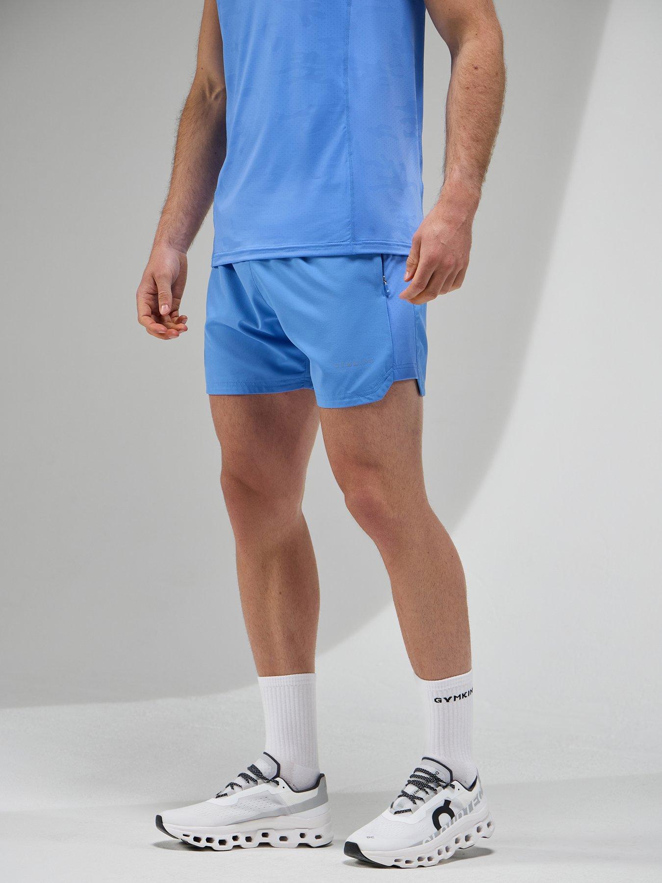 Gym King Men's Focus Camo Knit Shorts - Blue