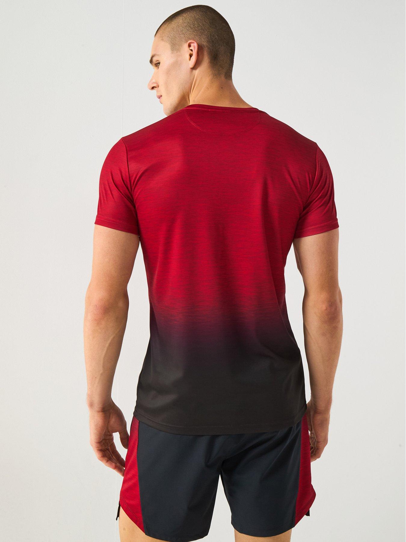 gym-king-mens-ombre-space-dye-tee-redstillFront
