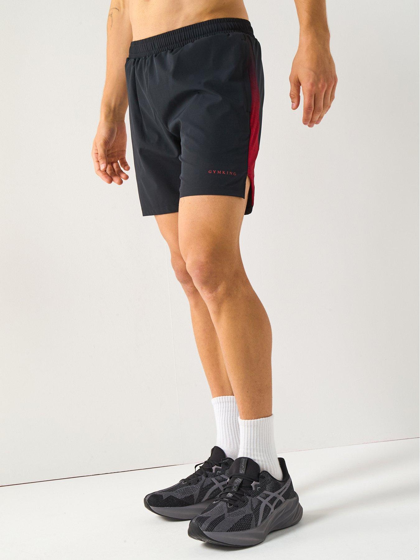 gym-king-mens-ombre-space-dye-shorts-redblack