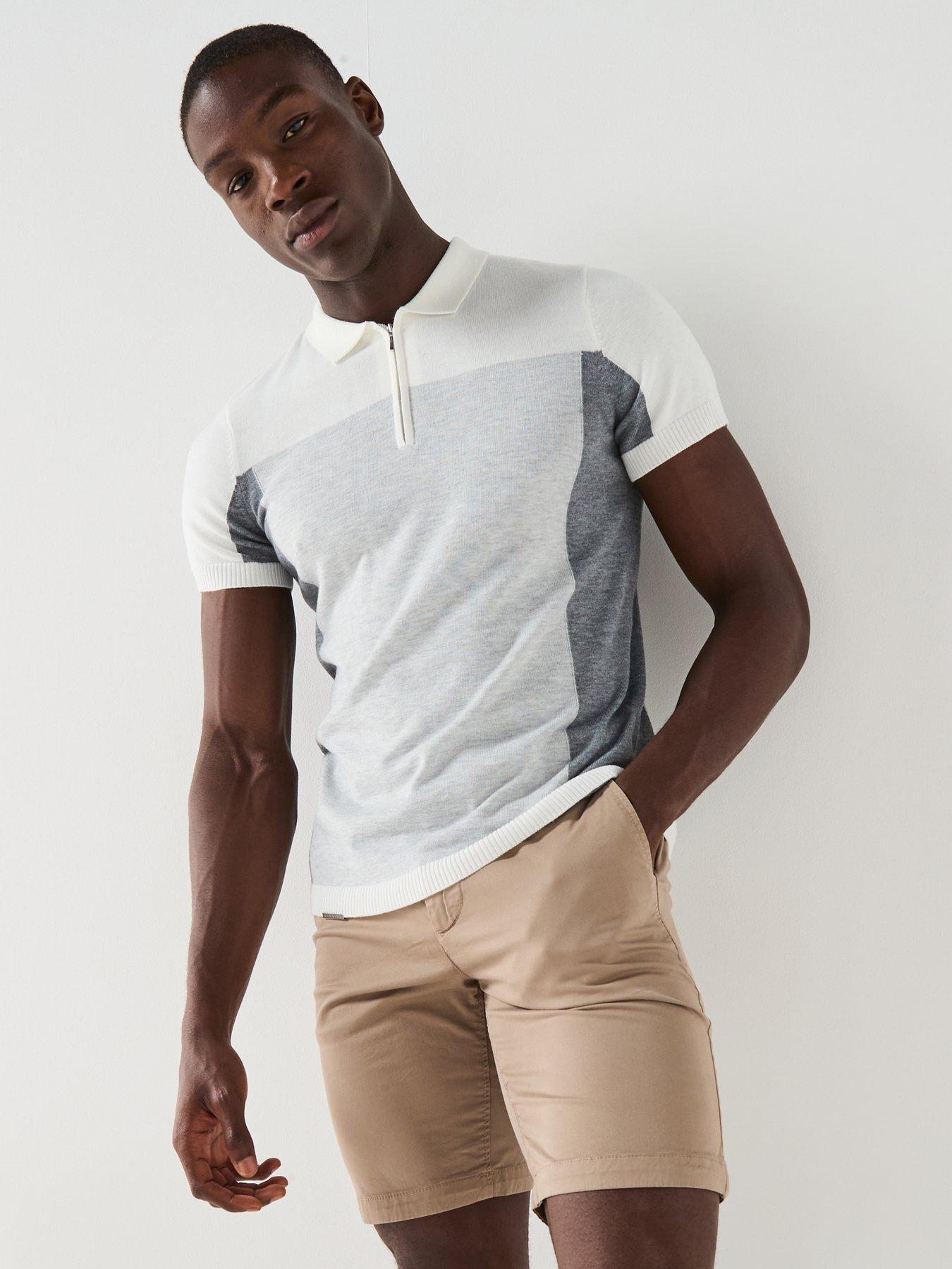 gym-king-mens-colour-block-polo-shirt-greyfront