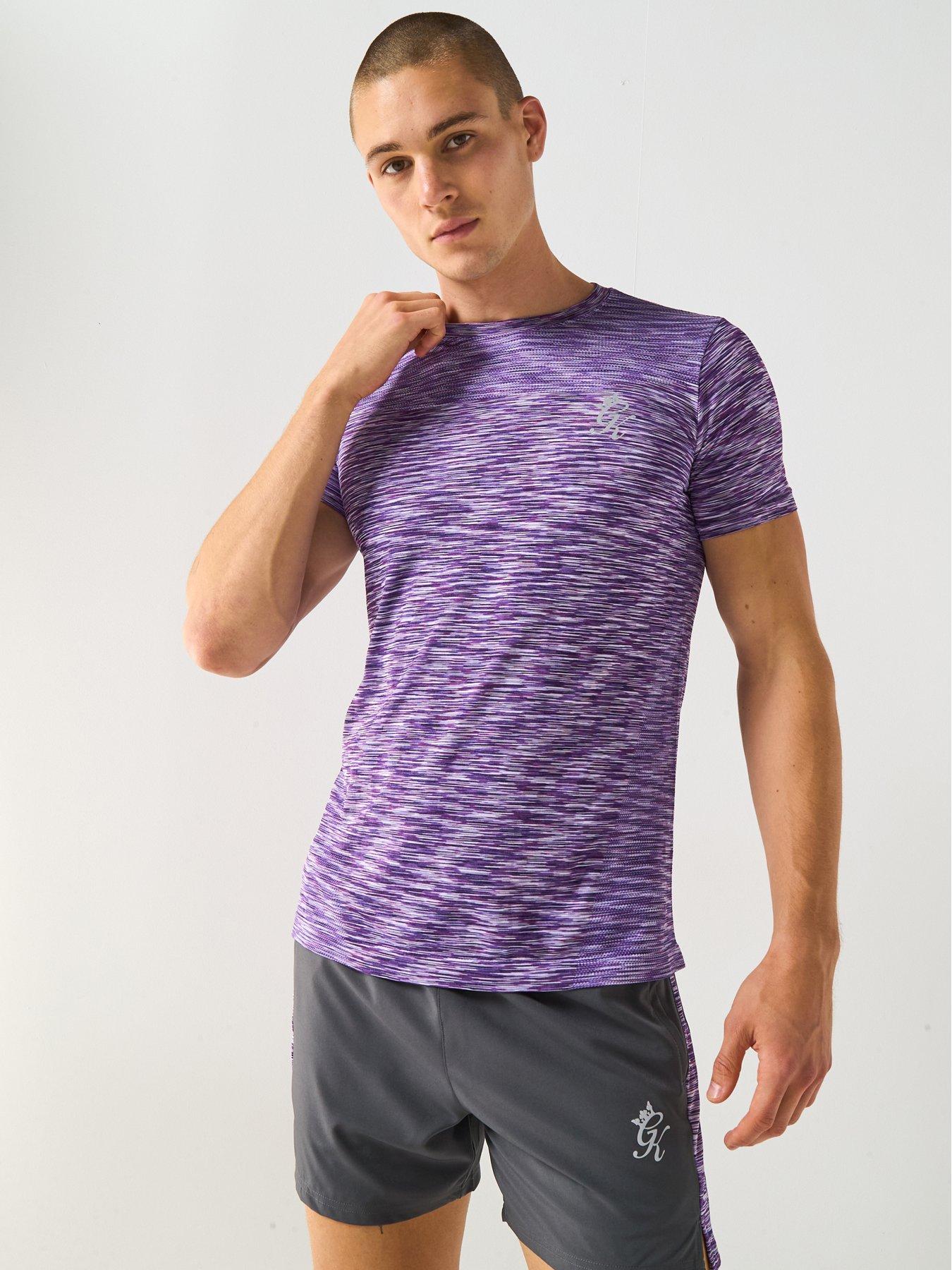 Gym King Men's Energy Space Dye Tee - Purple