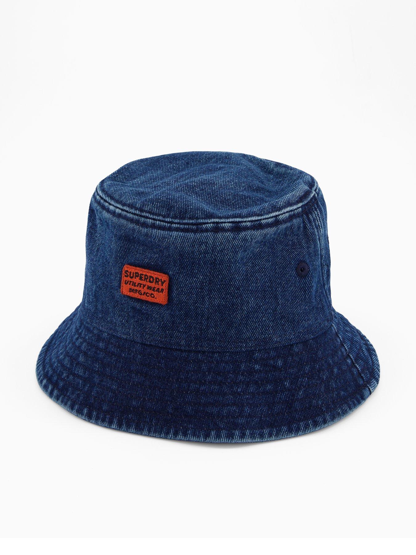 Image 1 of 3 of Superdry Washed Bucket Hat - Dark Blue