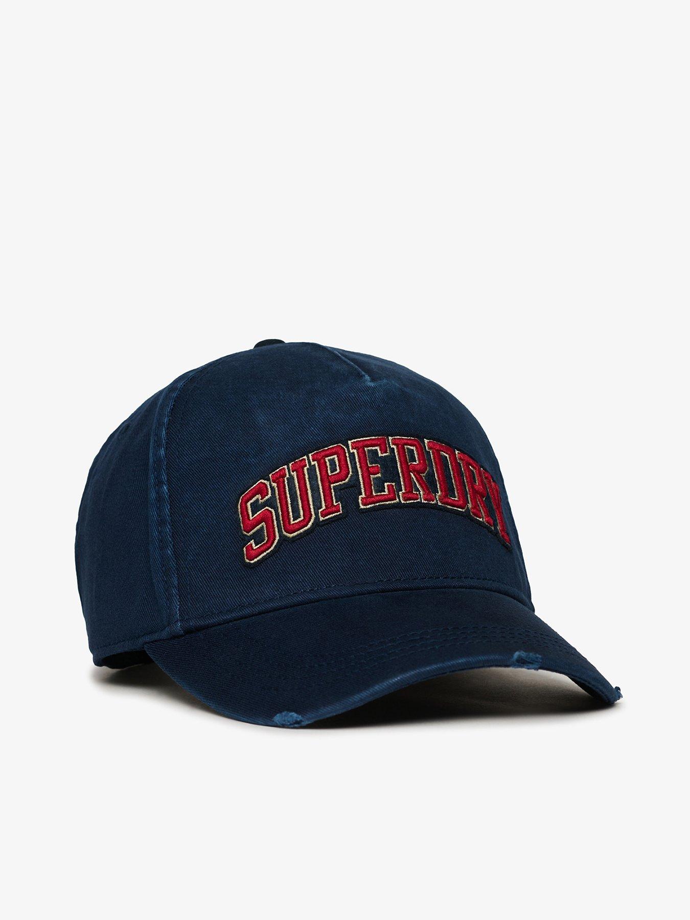 Image 1 of 4 of Superdry Varsity Logo Trucker Cap - Dark Blue