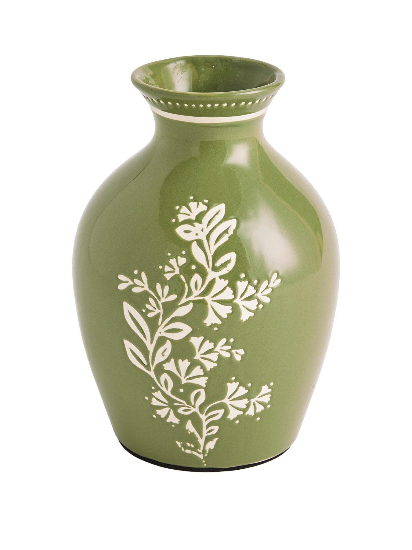 the-very-collection-botanical-printed-vase-greenstillFront