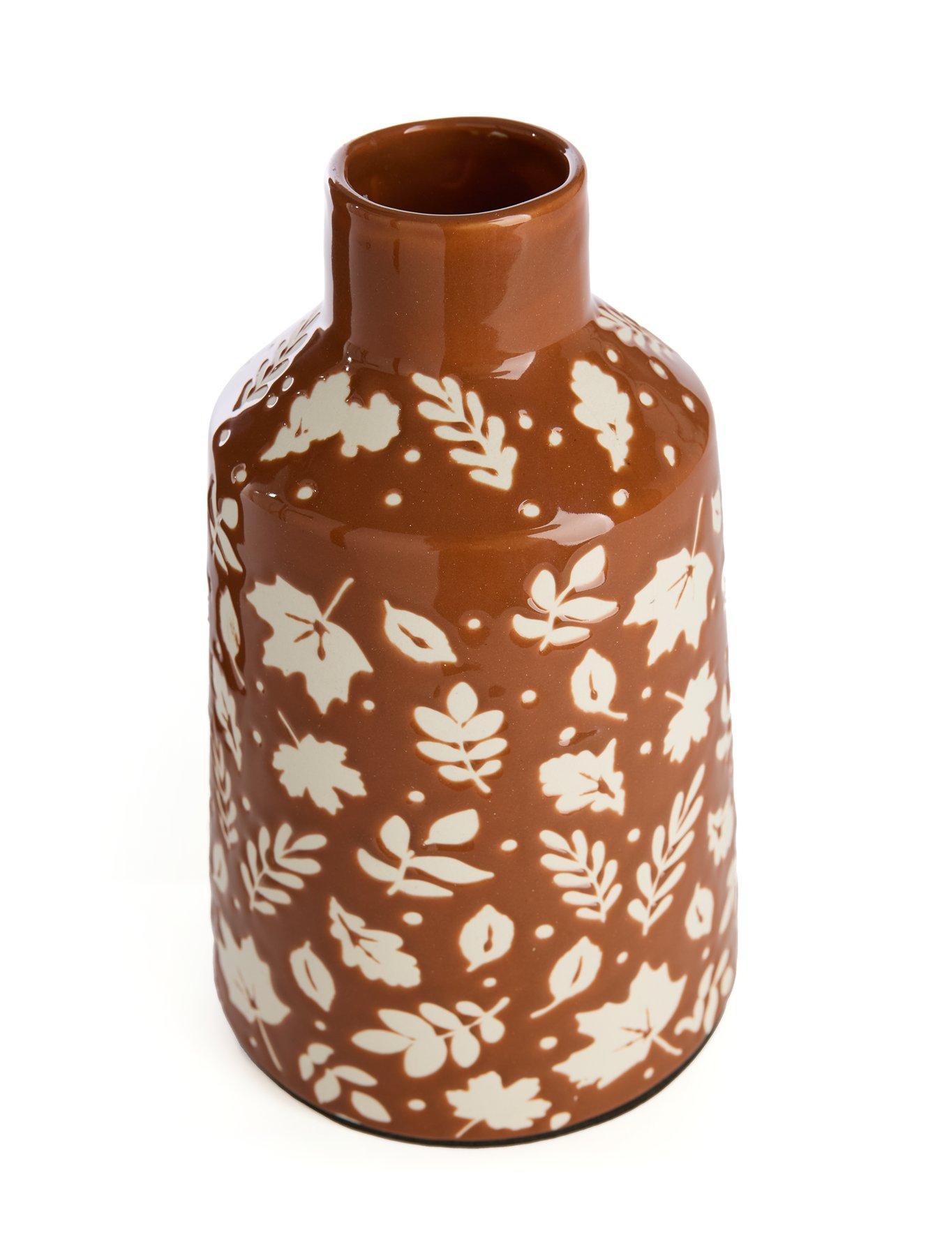 Image 3 of 6 of Very Home Botanical Printed Bottle Styled Vase