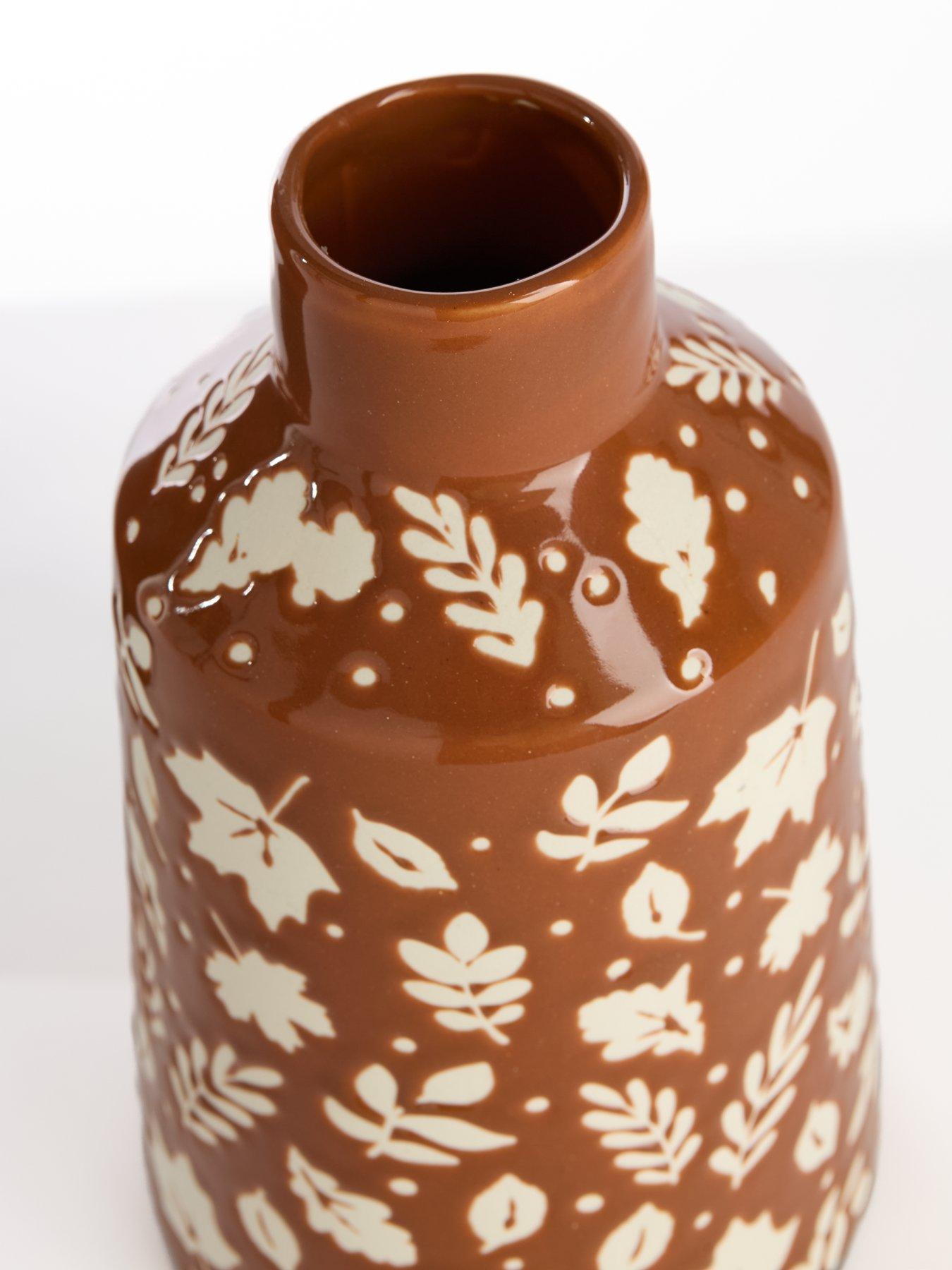 Image 4 of 6 of Very Home Botanical Printed Bottle Styled Vase