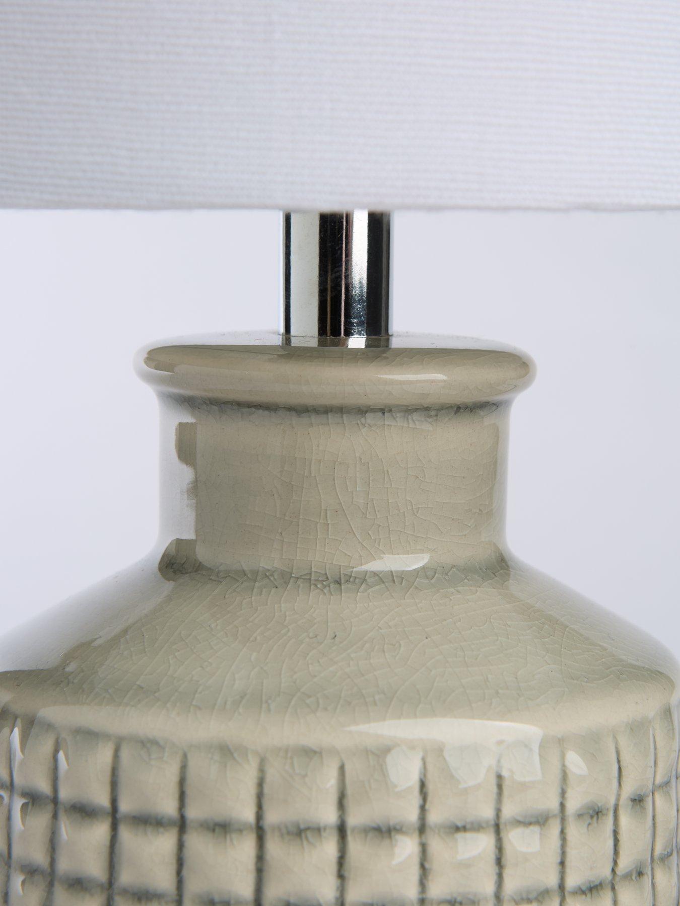 Image 6 of 6 of The Very Collection Green Set of 2 Ceramic Table Lamp