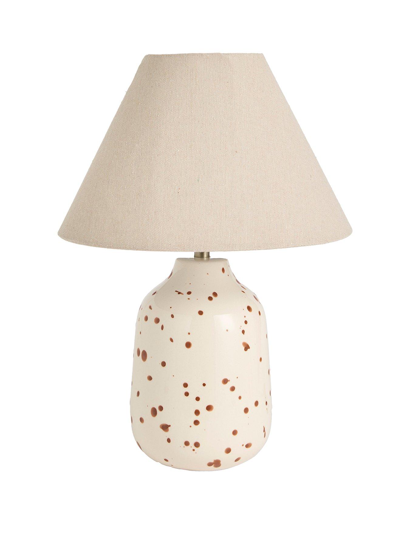 Image 2 of 5 of The Very Collection Speckled Ceramic Table Lamp