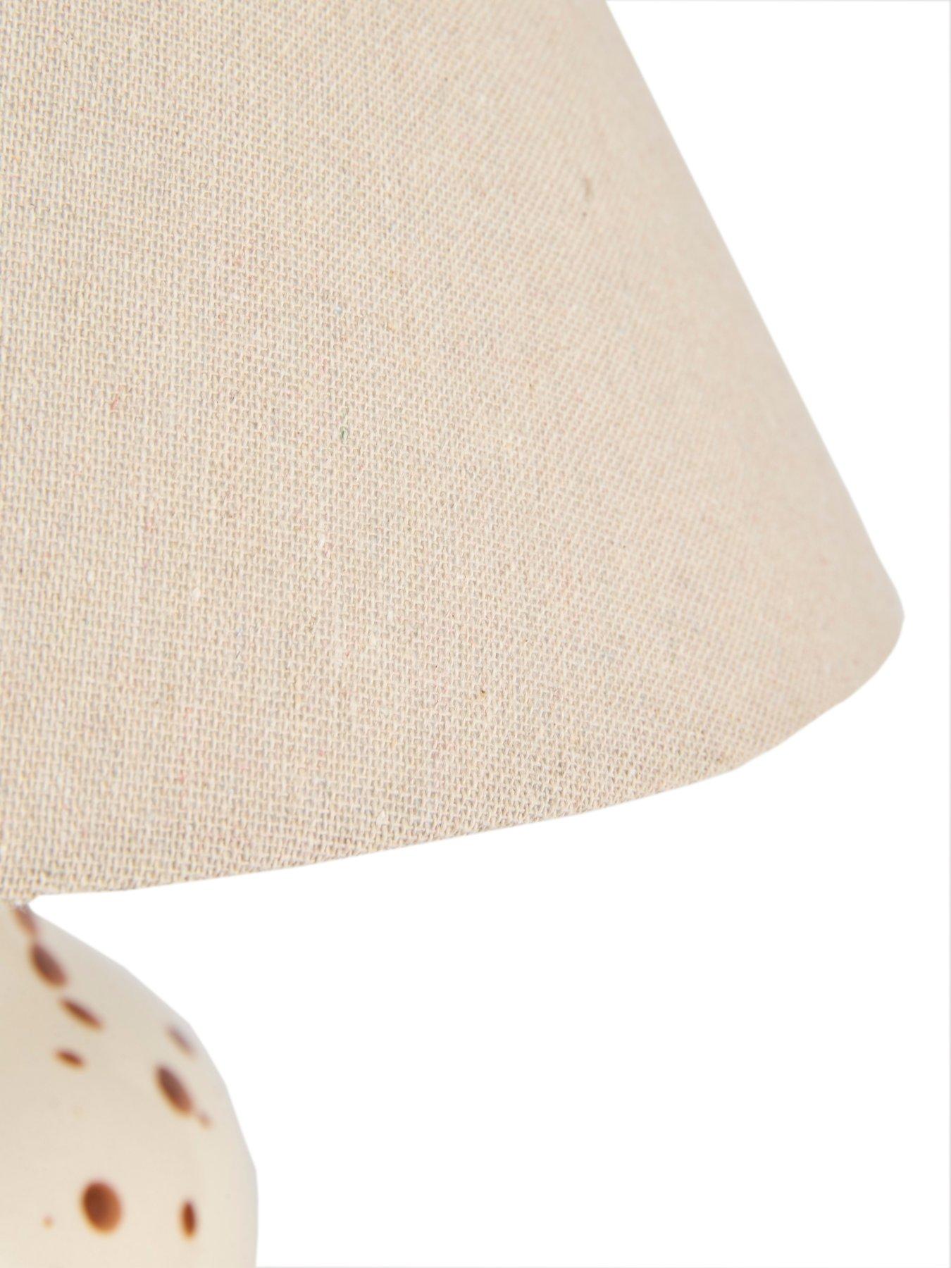 Image 4 of 5 of The Very Collection Speckled Ceramic Table Lamp