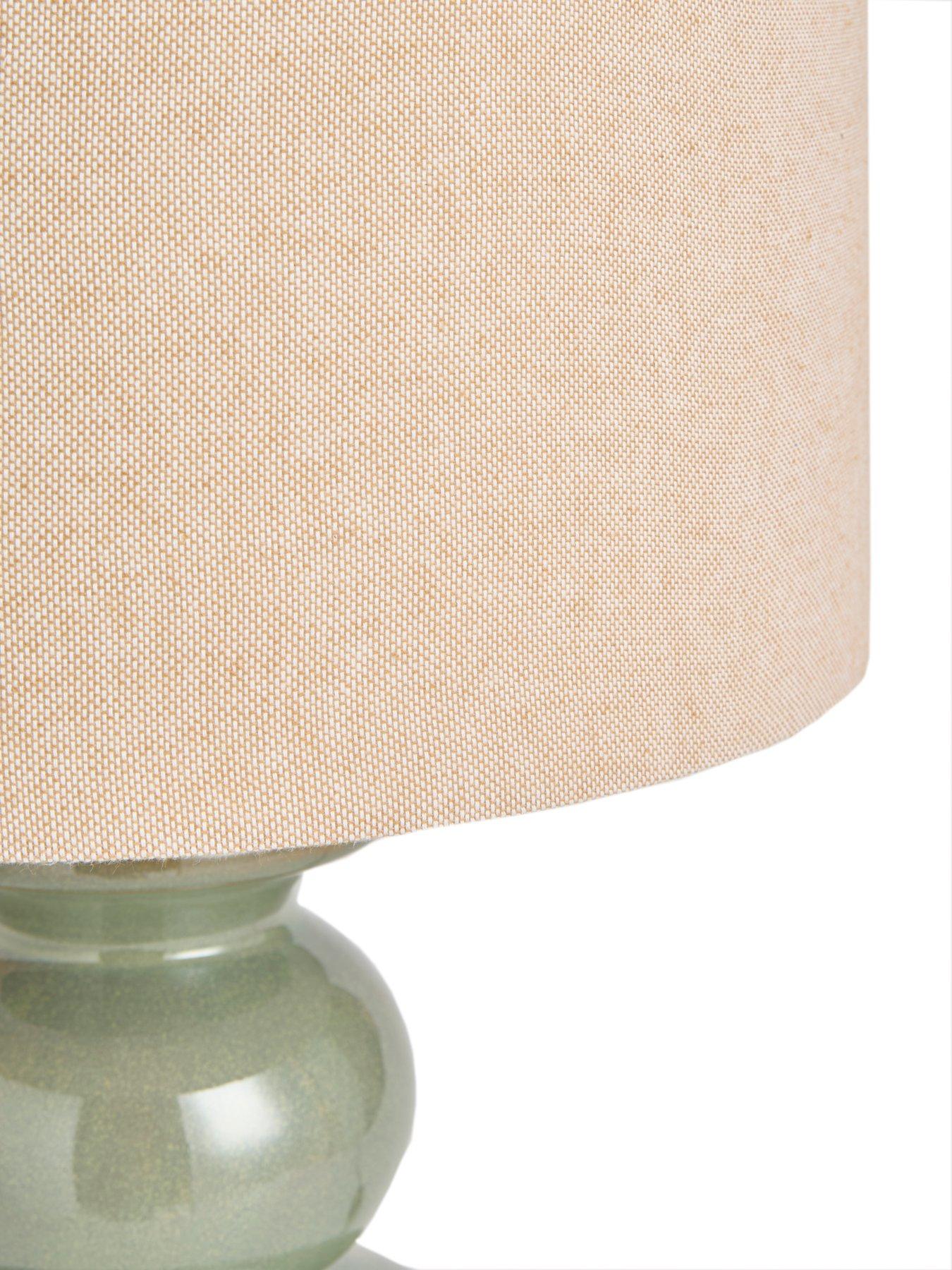 Image 4 of 5 of The Very Collection Green Reactive Glaze Table Lamp