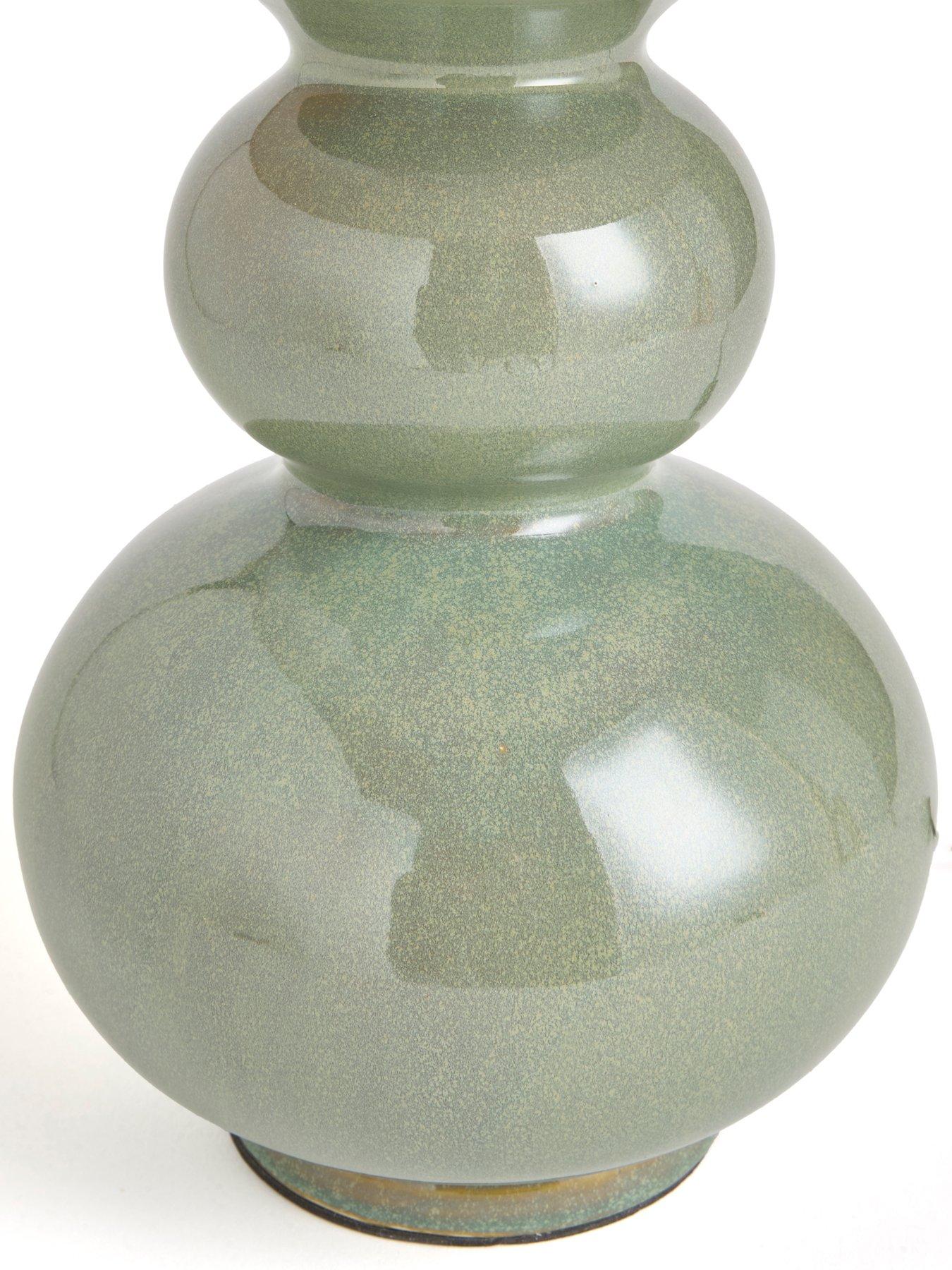 Image 5 of 5 of The Very Collection Green Reactive Glaze Table Lamp