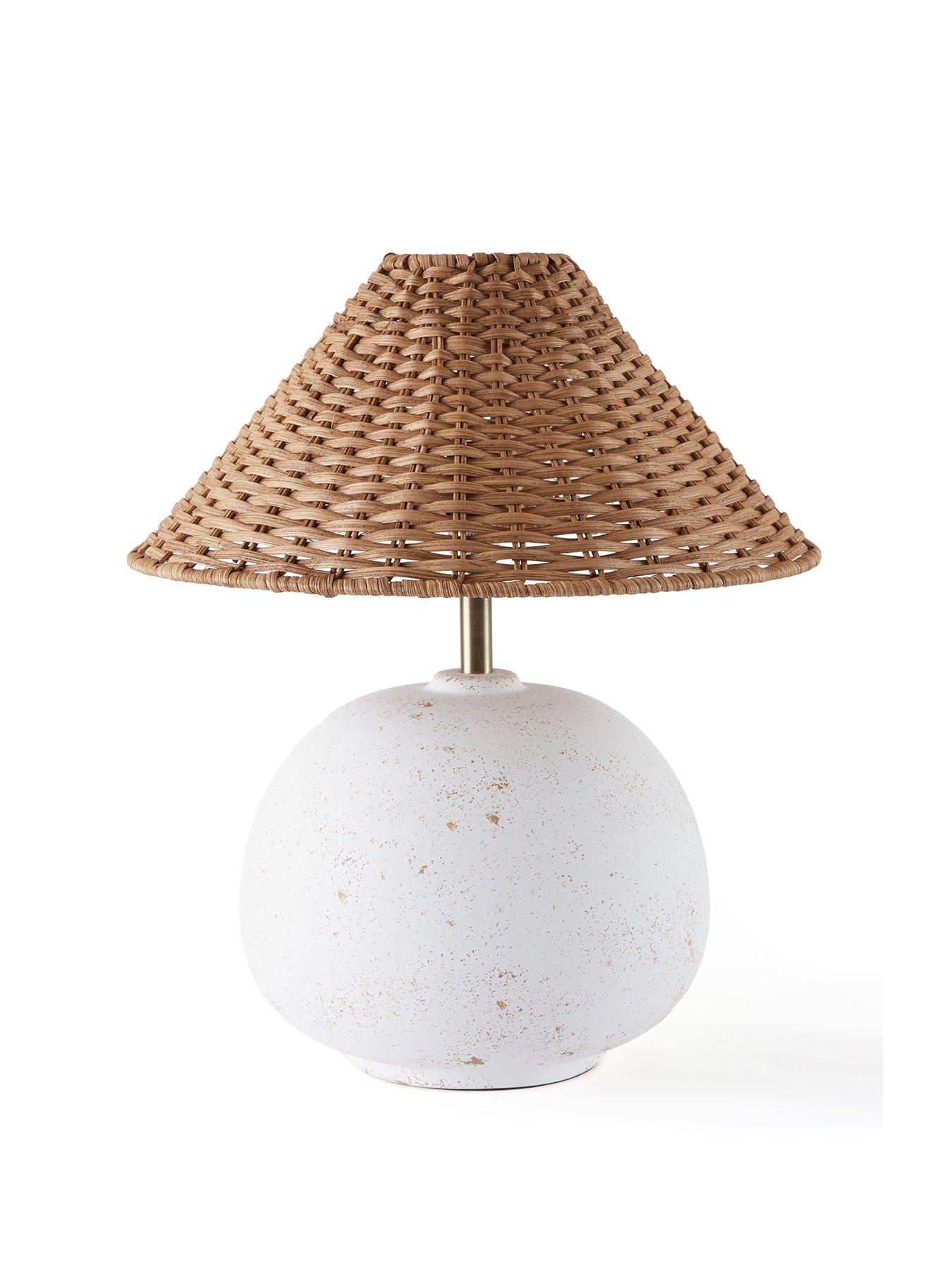 Image 2 of 6 of Michelle Keegan Home MK Small Rattan Table Lamp