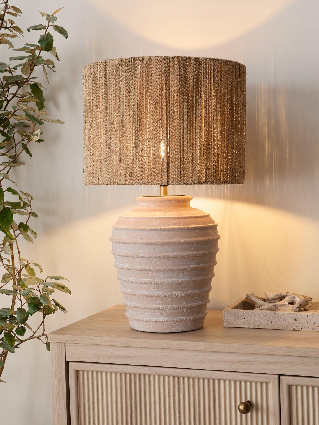 michelle-keegan-home-mk-ribbed-ceramic-urn-table-lamp