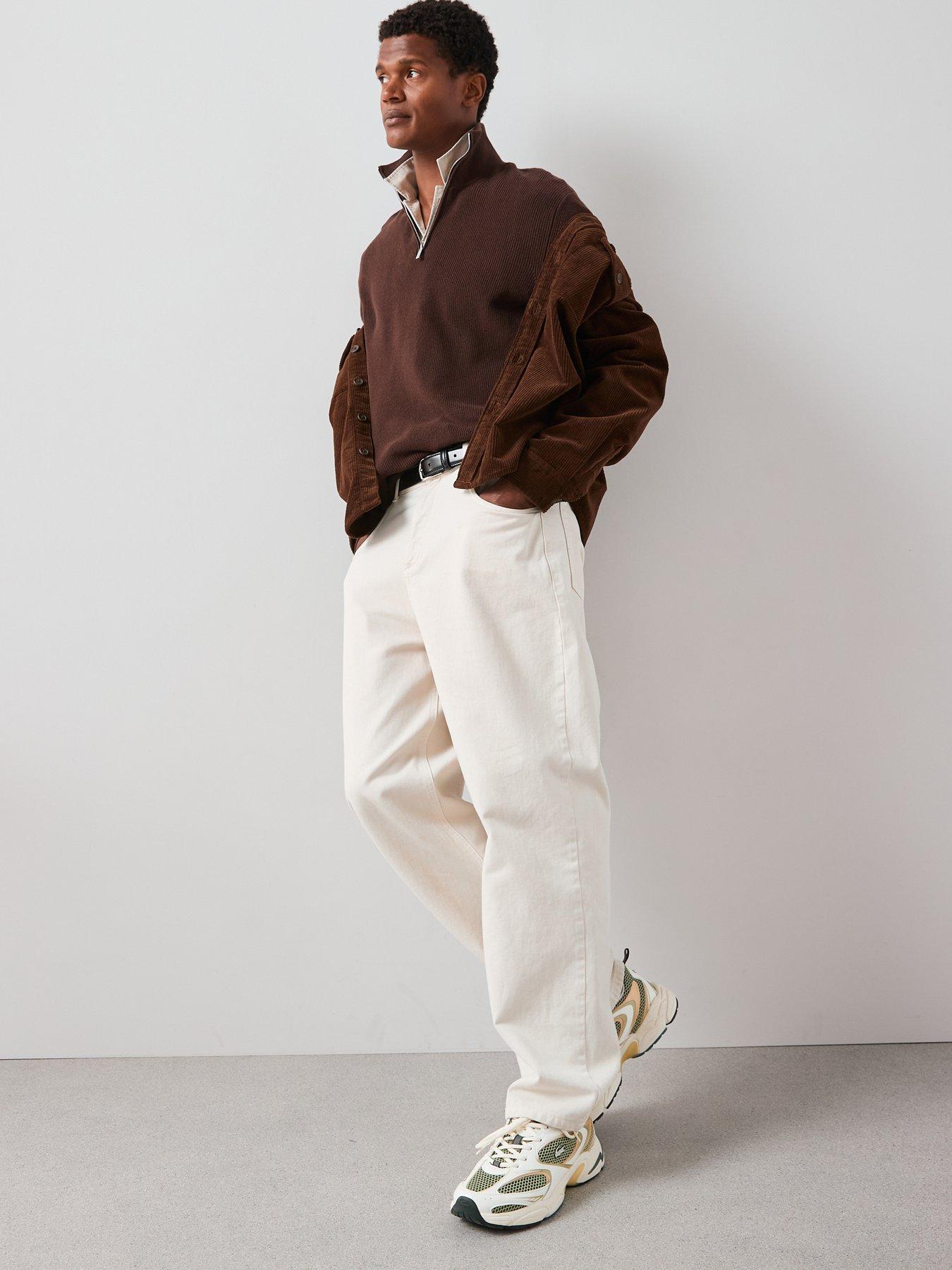 the-very-collection-pure-cotton-14-zip-fisherman-jumper-brownback