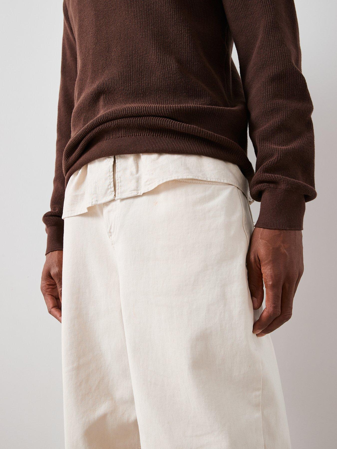 the-very-collection-pure-cotton-14-zip-fisherman-jumper-browndetail