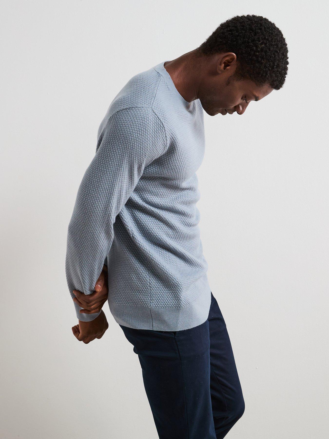 very-man-textured-crew-neck-jumper-with-wool-light-blueoutfit