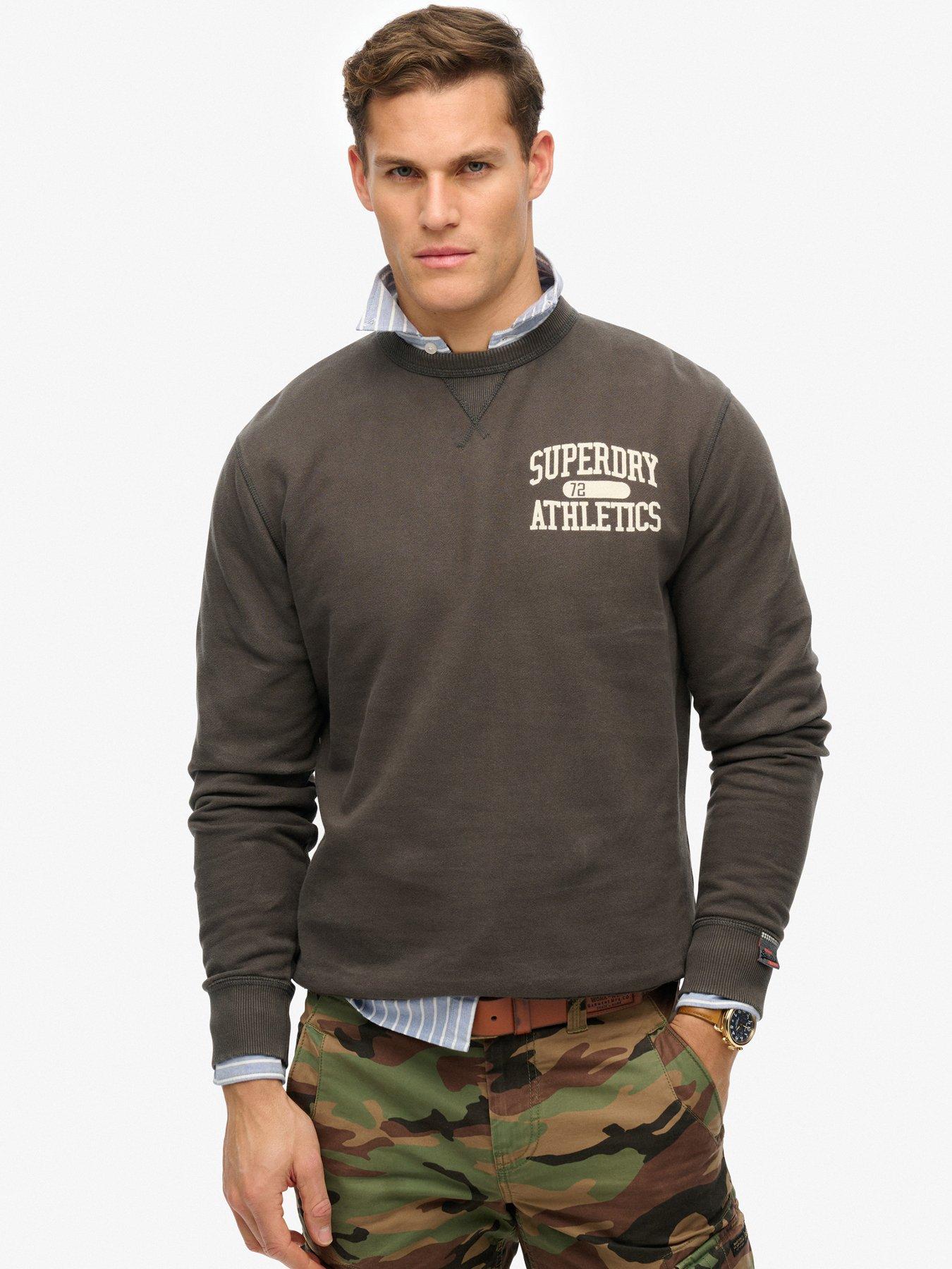 superdry-athletic-essential-crew-sweatshirt-dark-greyfront