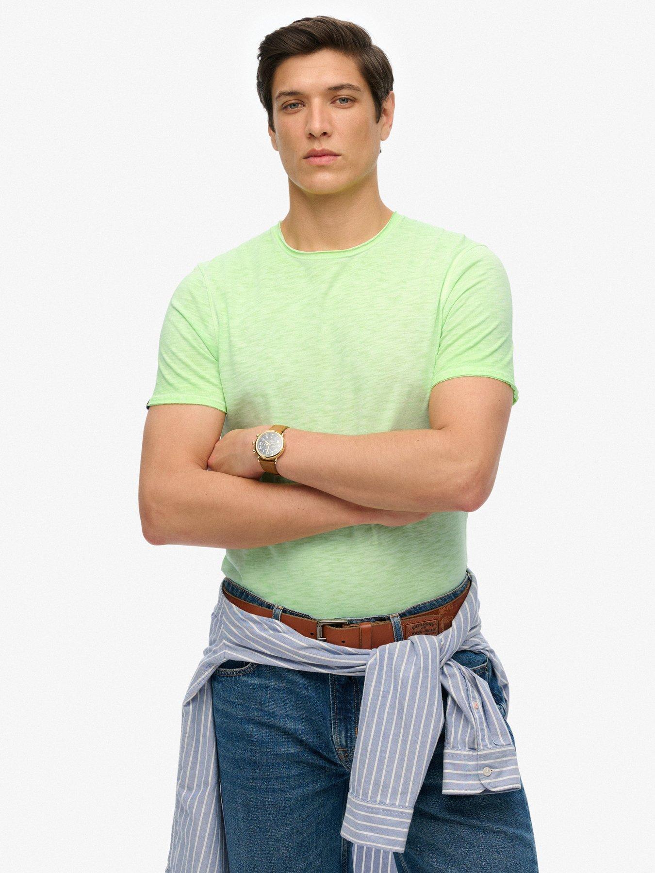 superdry-raw-edge-slub-t-shirt-greenfront