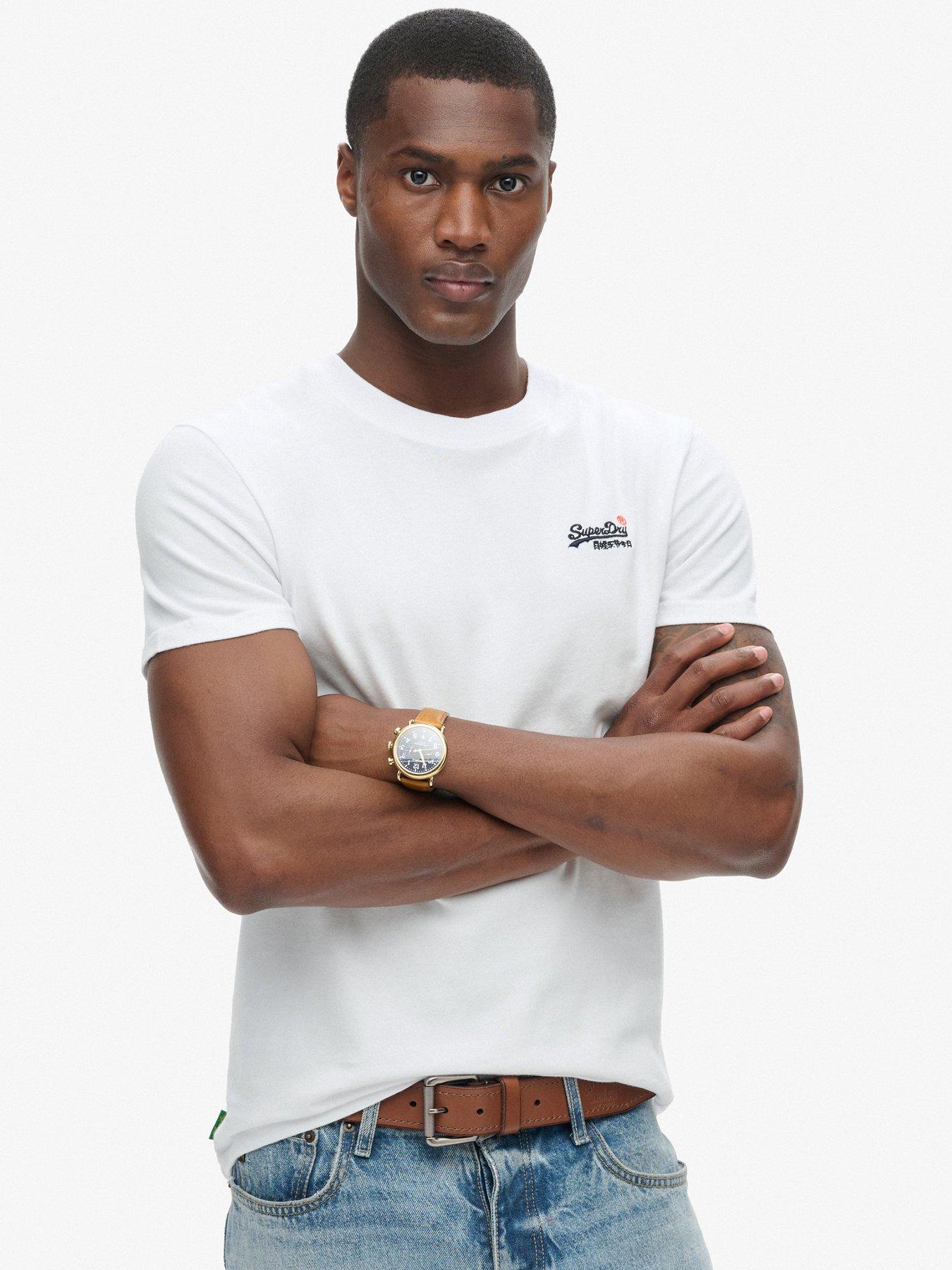Superdry Essential Contrast Embroidered T-Shirt - White