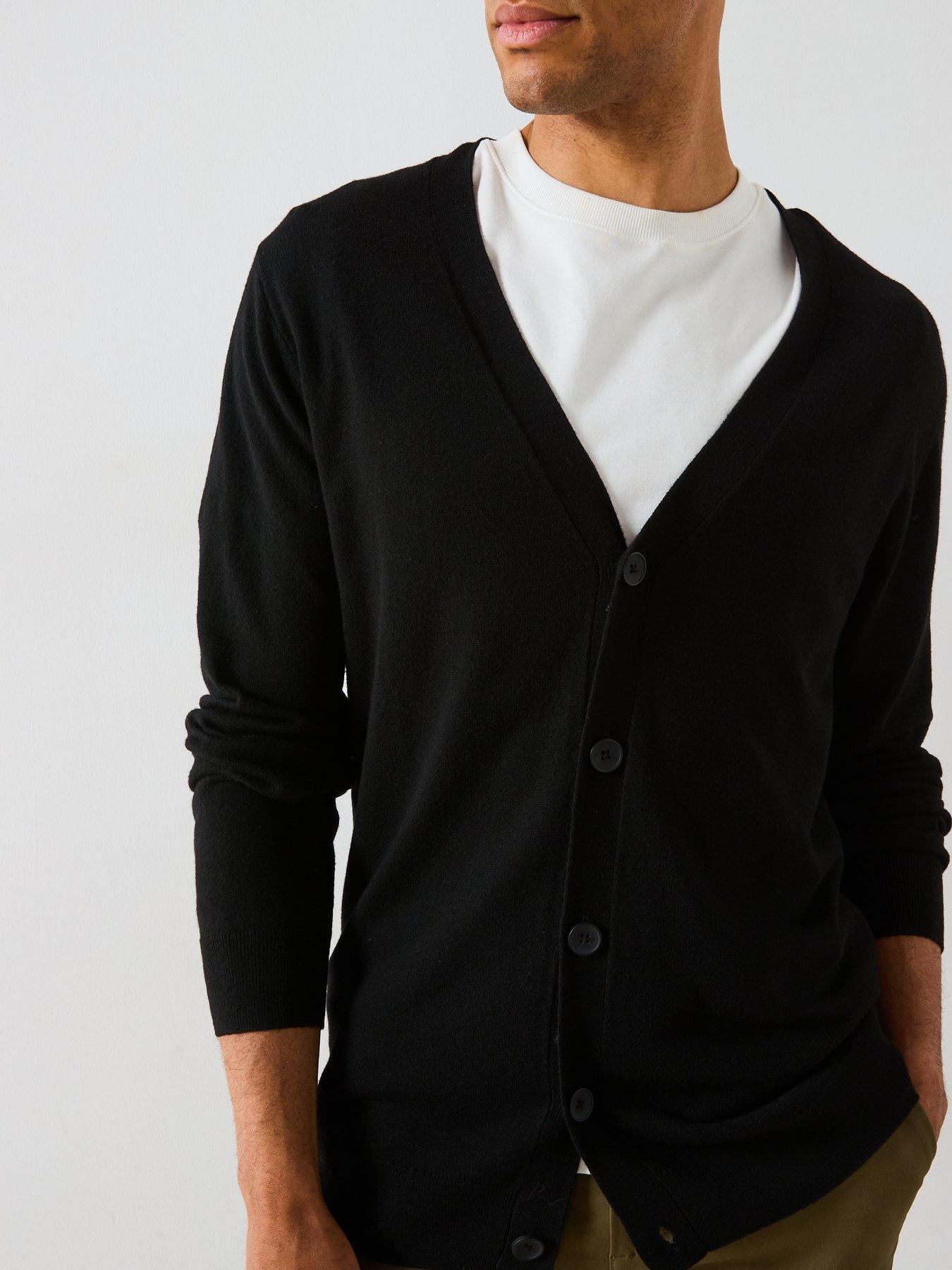 very-man-fine-gauge-knitted-cardigan-with-wool-blackoutfit