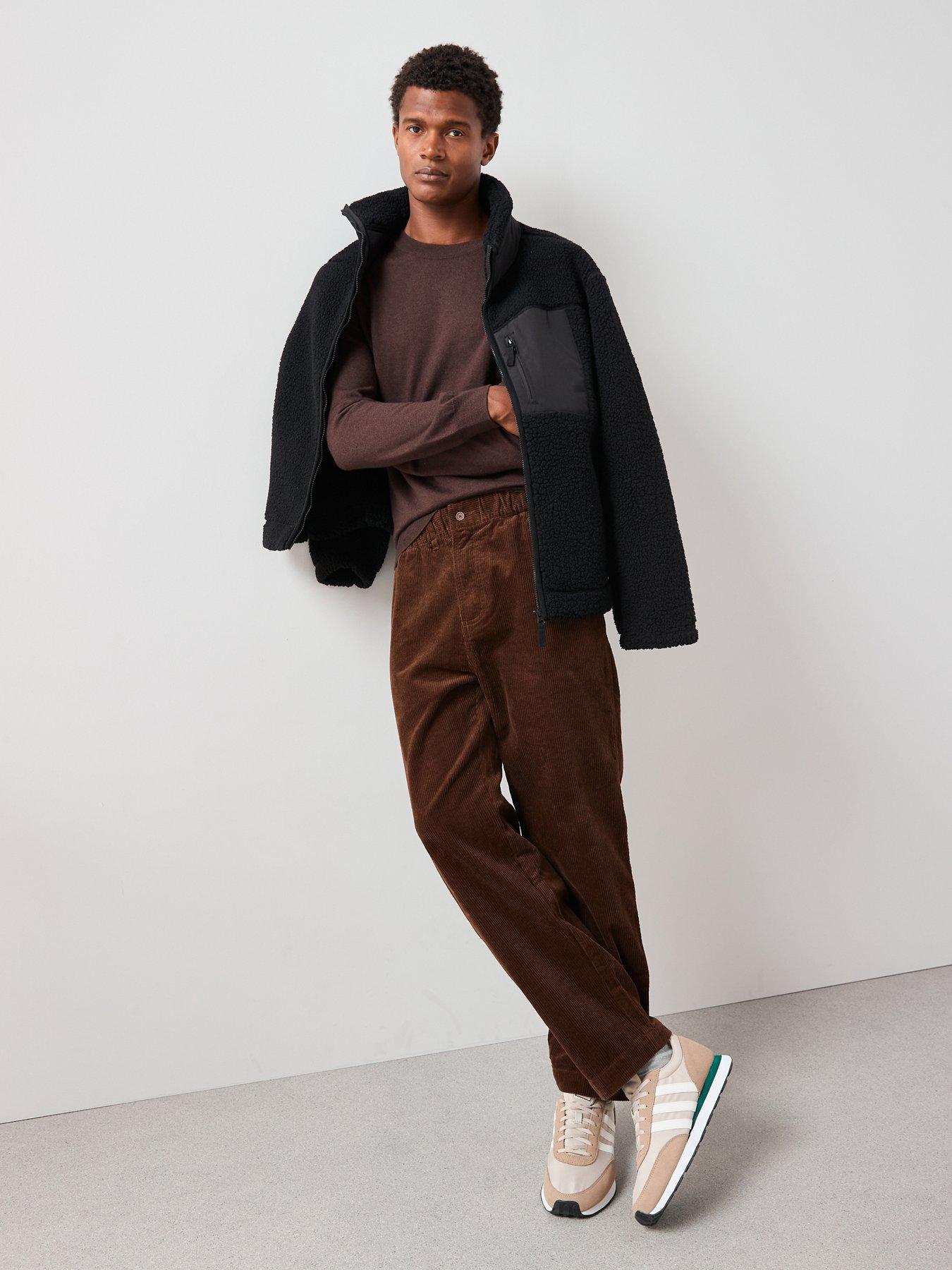 Image 3 of 6 of The Very Collection Wool Blend High Crew Neck Jumper - Brown