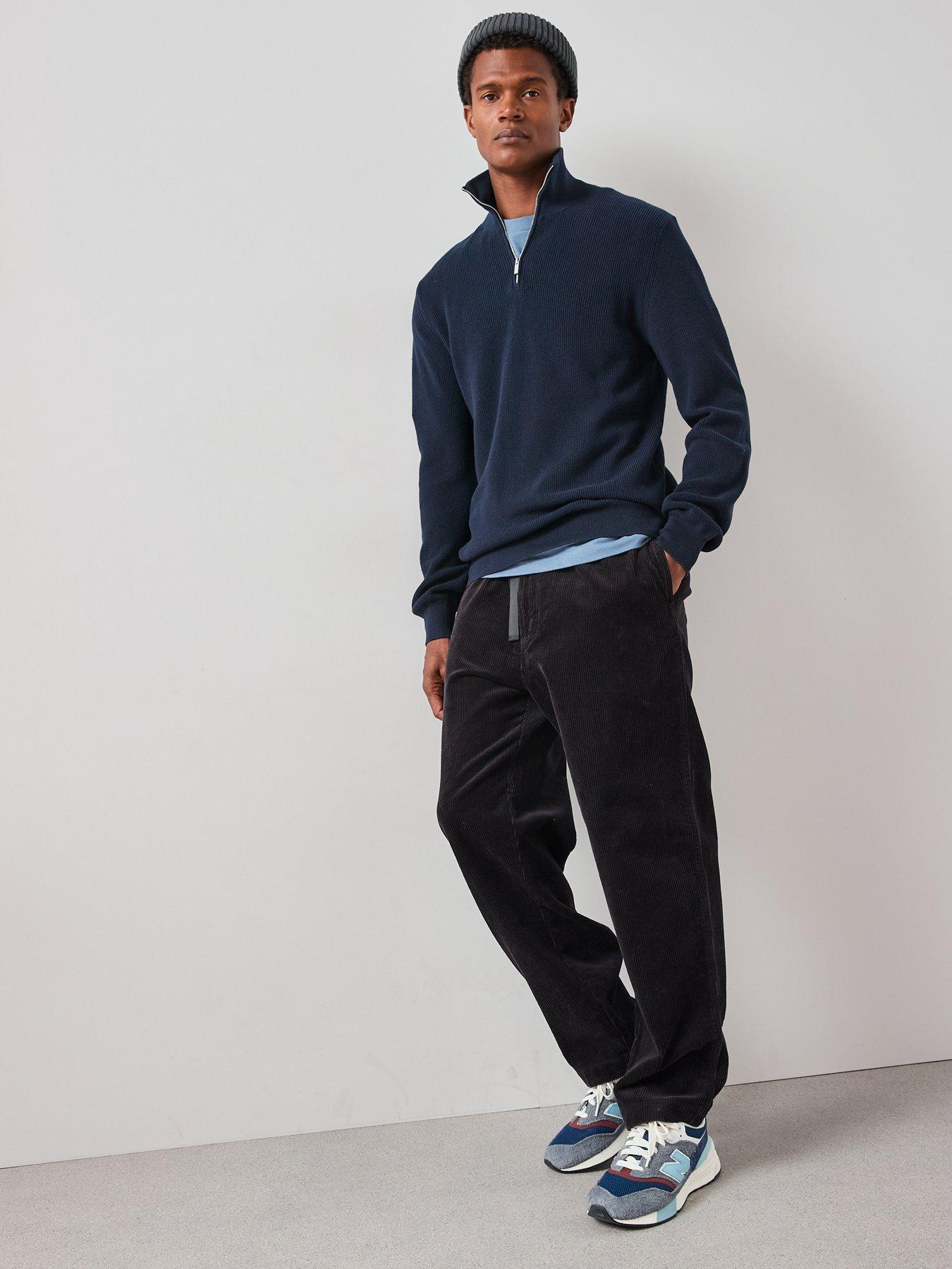 the-very-collection-pure-cotton-14-zip-fisherman-jumper-navyback